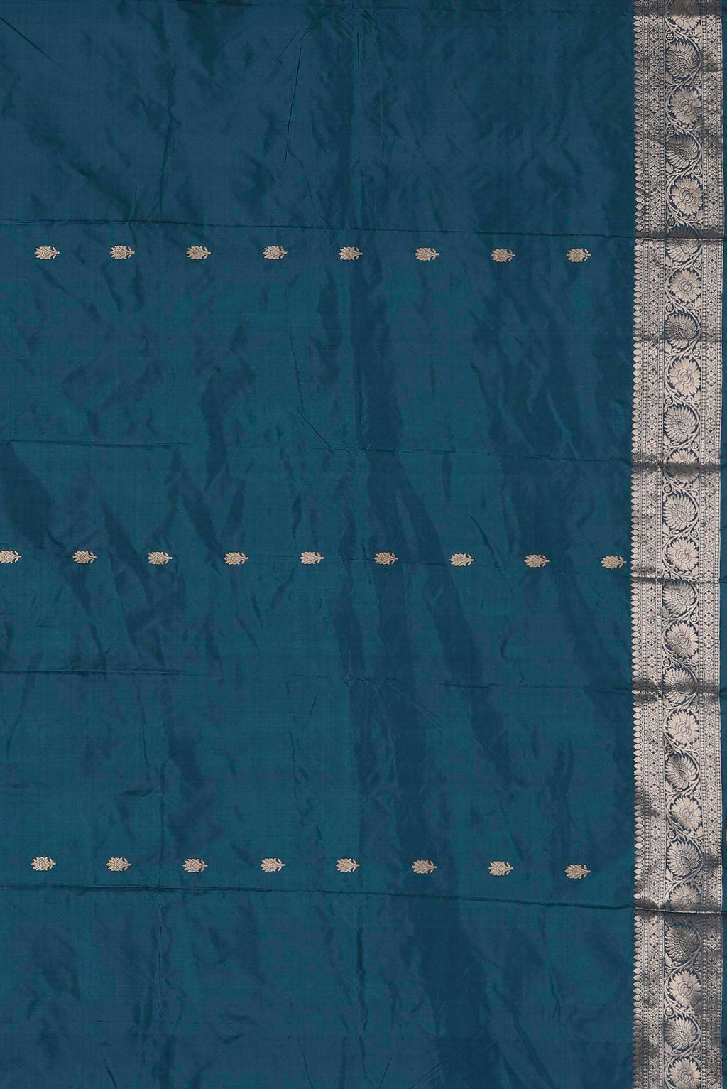 Blue Banarasi Katan Silk Saree