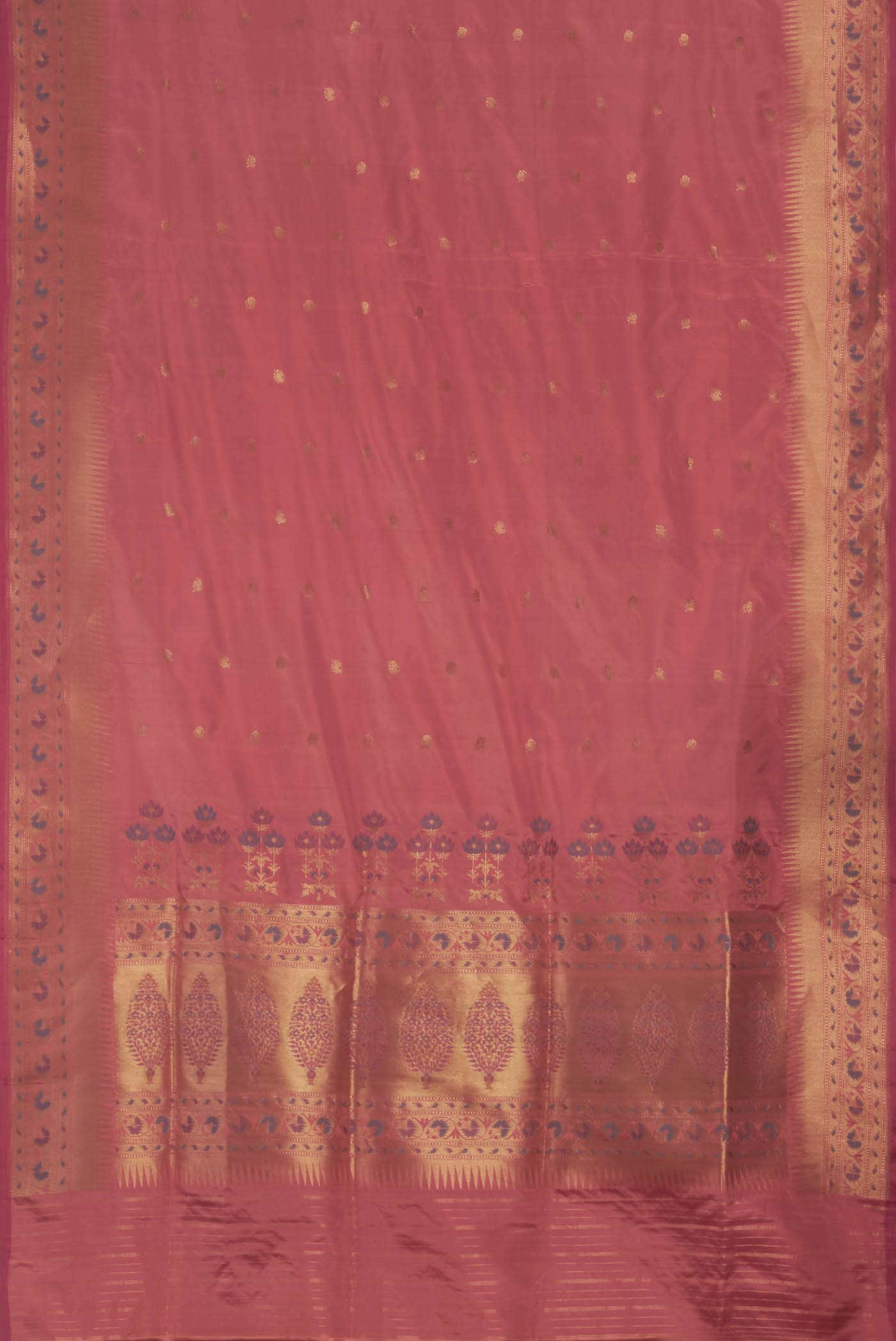 Pink Paithani Silk Saree