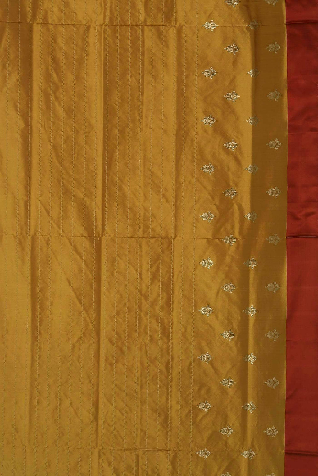 Mustard Banarasi Silk Saree