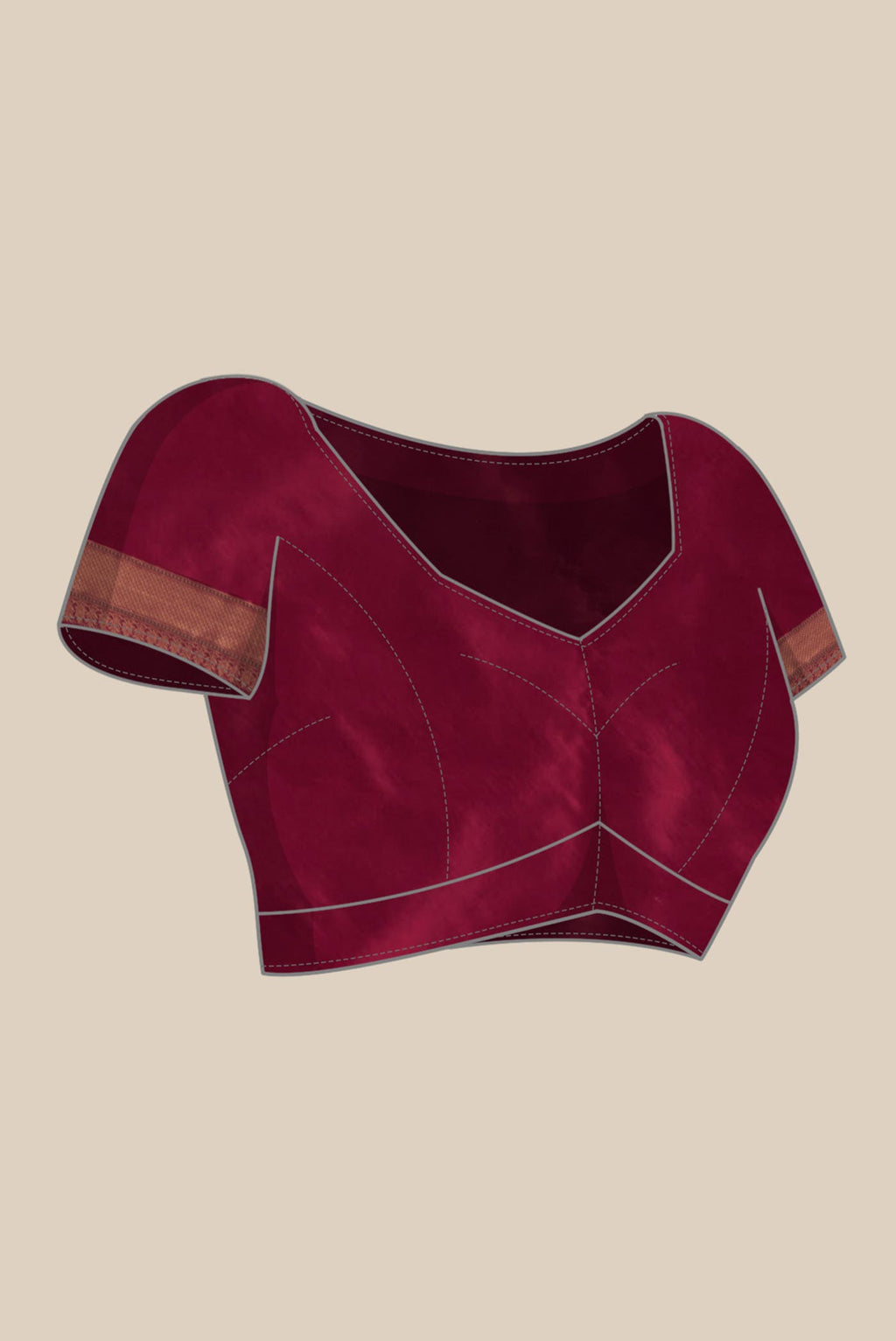 Maroon Banarasi Silk Saree