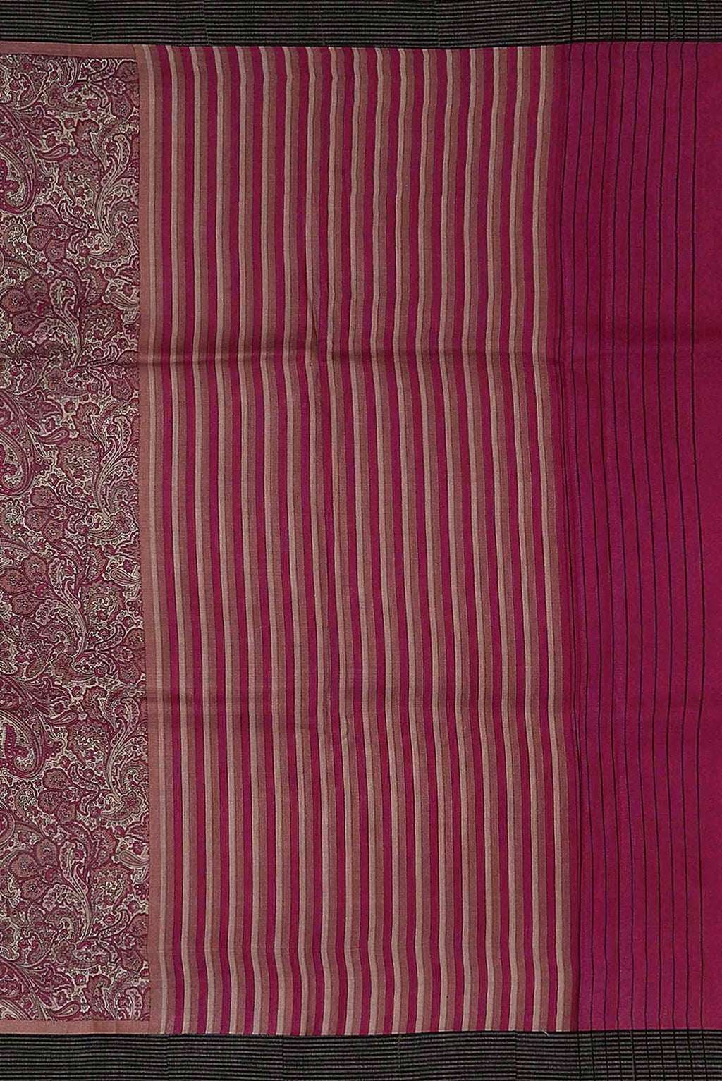 Beige Pashmina Silk Saree