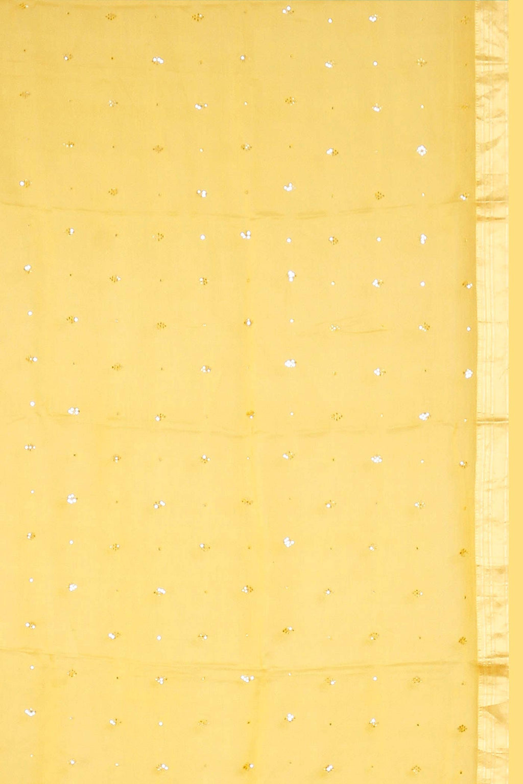 Yellow Maheshwari Silk Cotton Saree