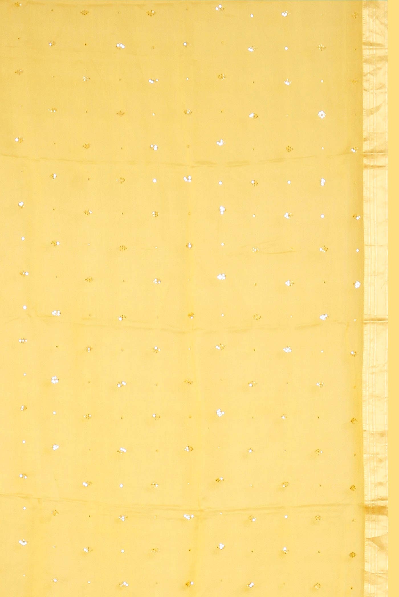 Yellow Maheshwari Silk Cotton Saree