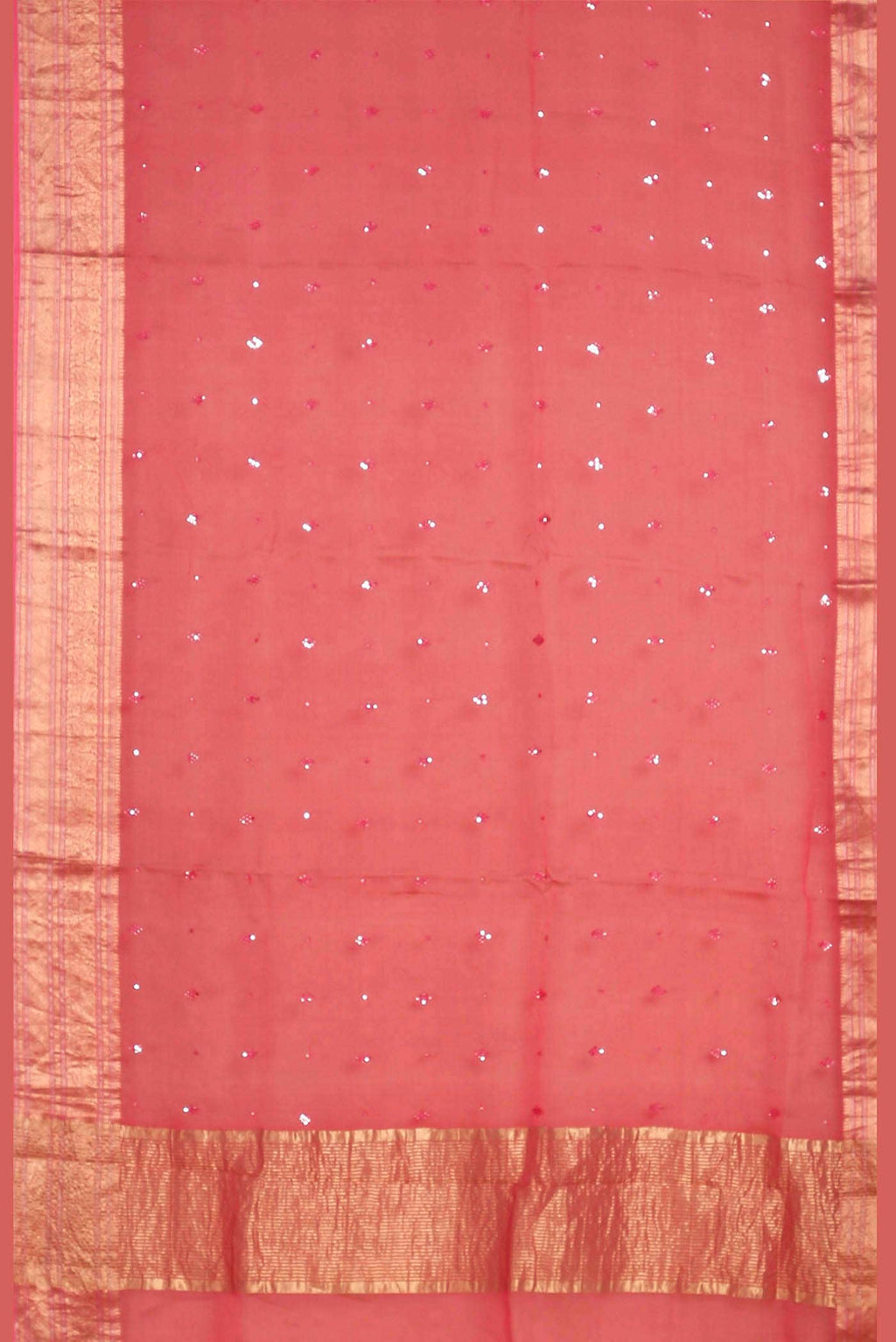 Pink Maheshwari Silk Cotton Saree