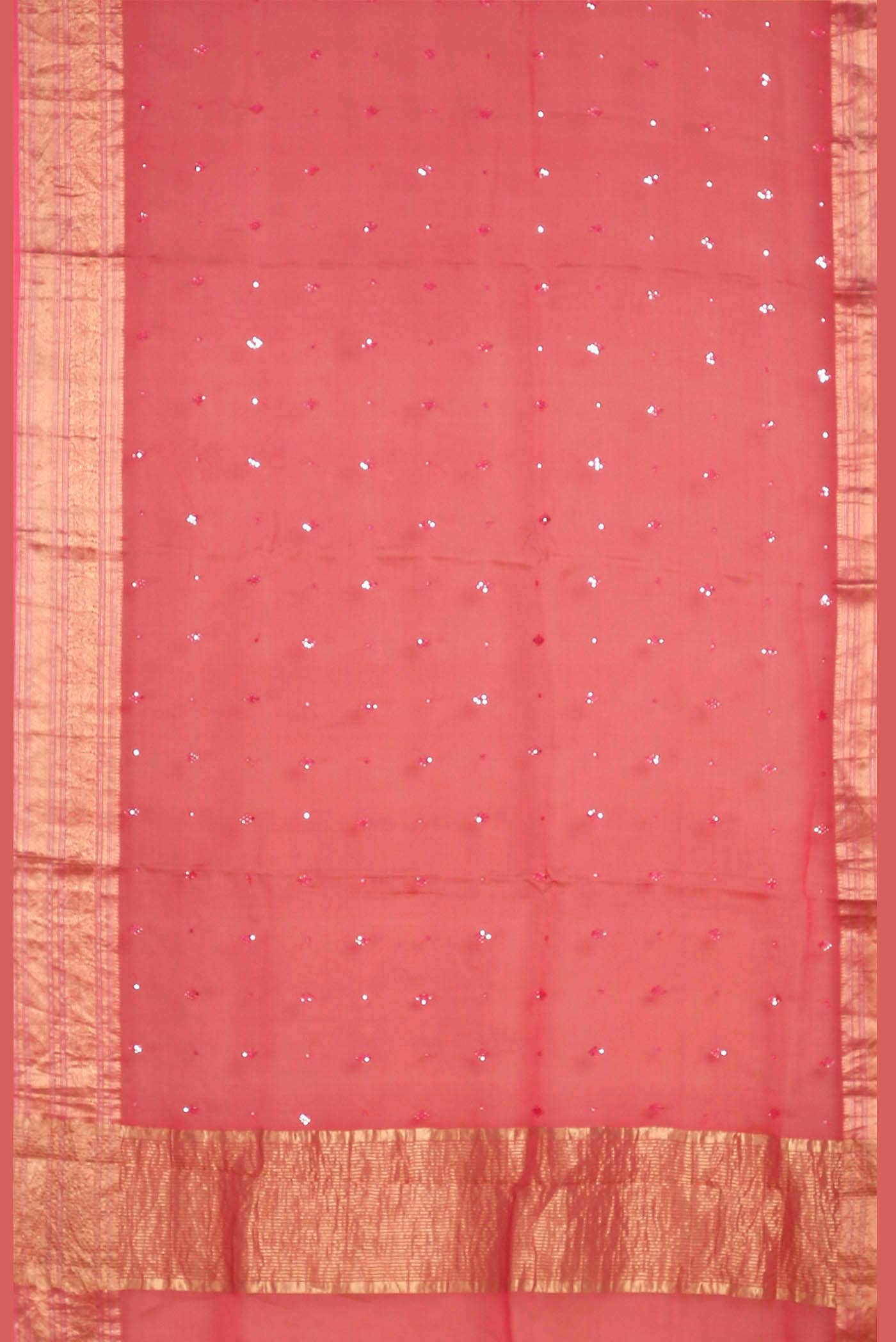 Pink Maheshwari Silk Cotton Saree