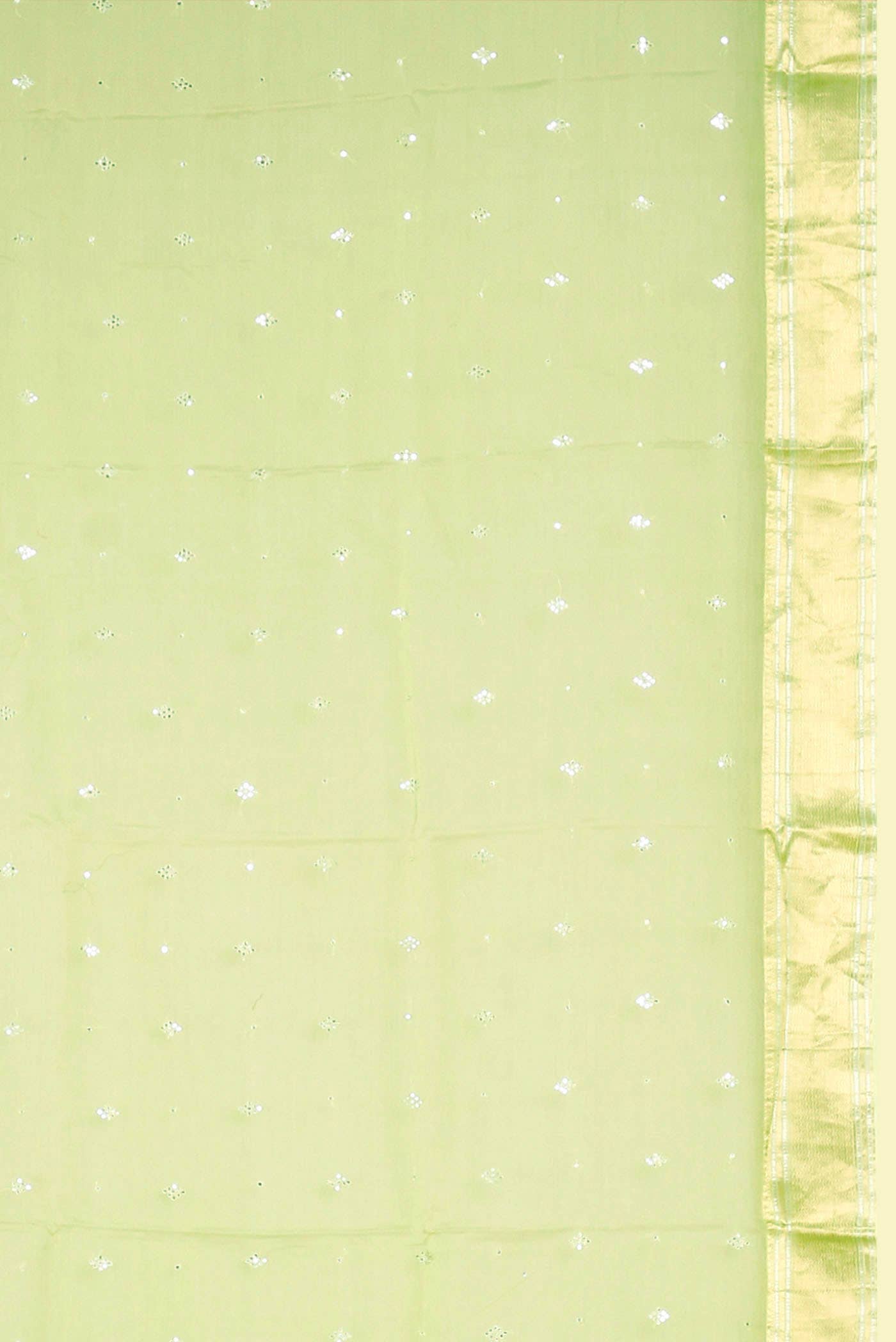 Green Maheshwari Silk Cotton Saree