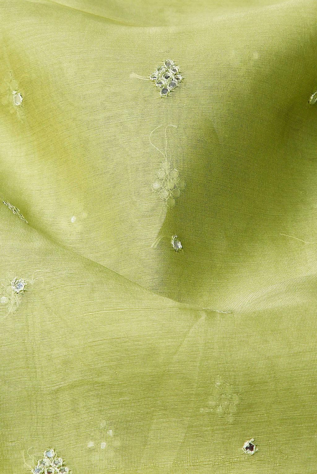 Green Maheshwari Silk Cotton Saree