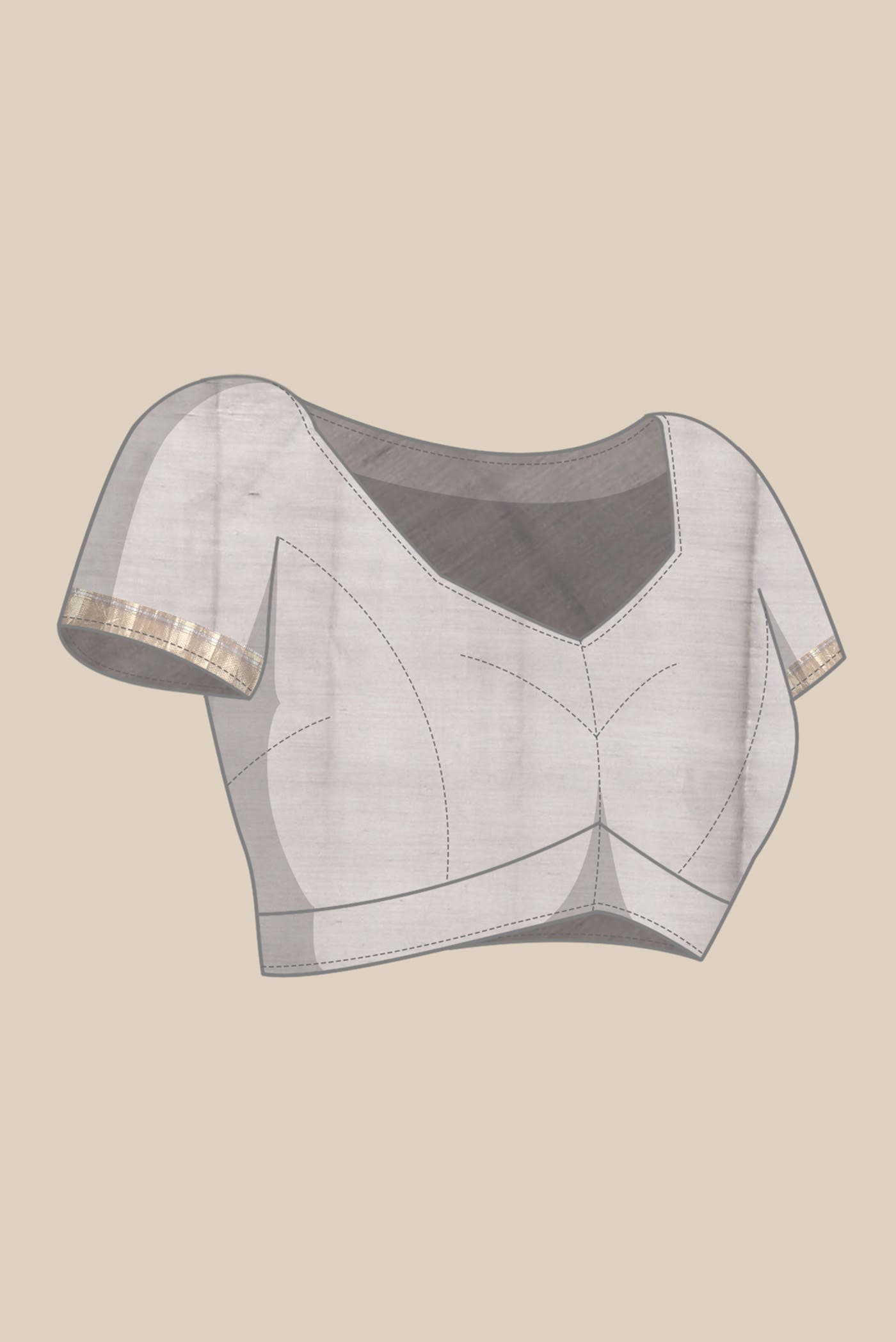 Grey Maheshwari Silk Cotton Saree