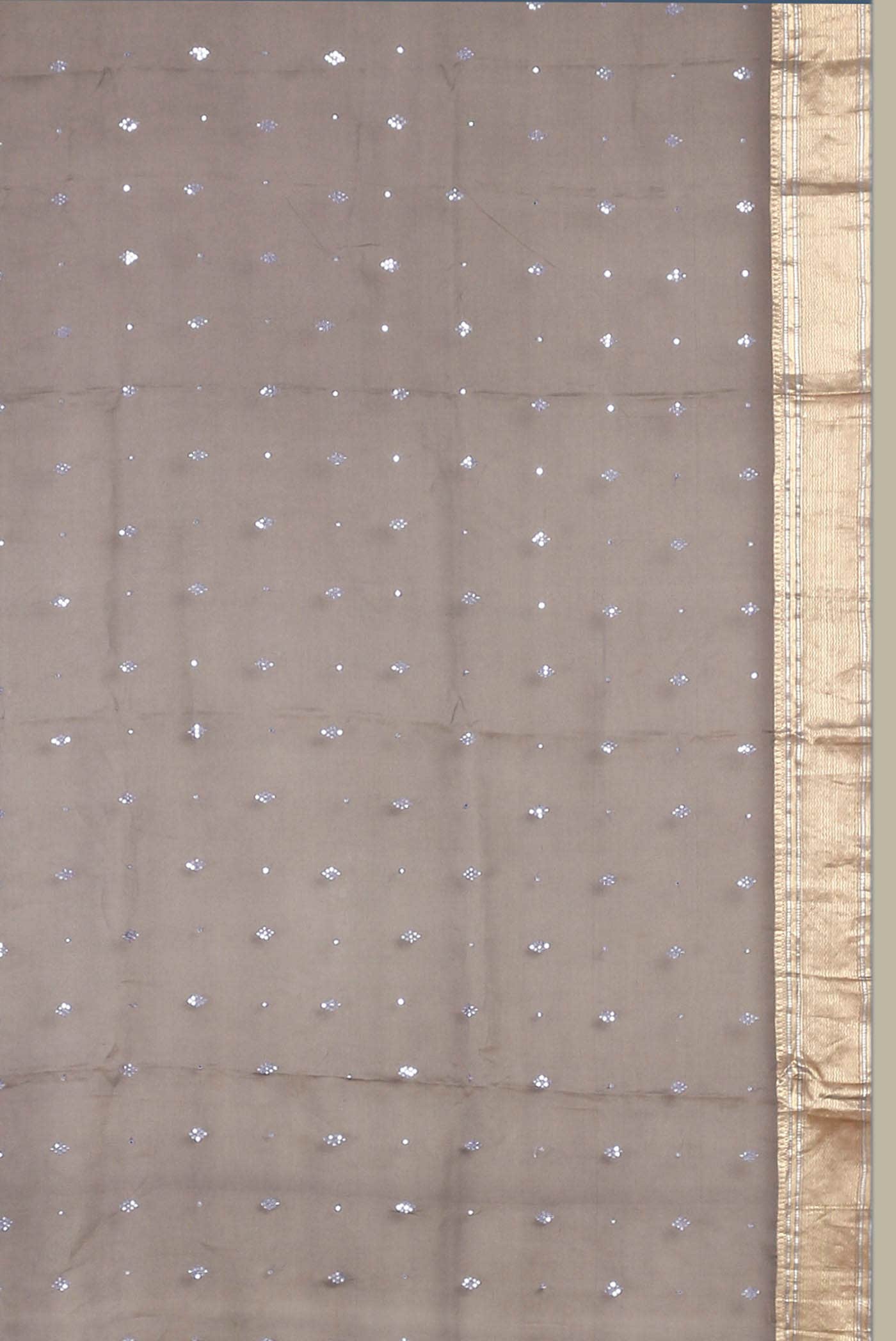 Grey Maheshwari Silk Cotton Saree