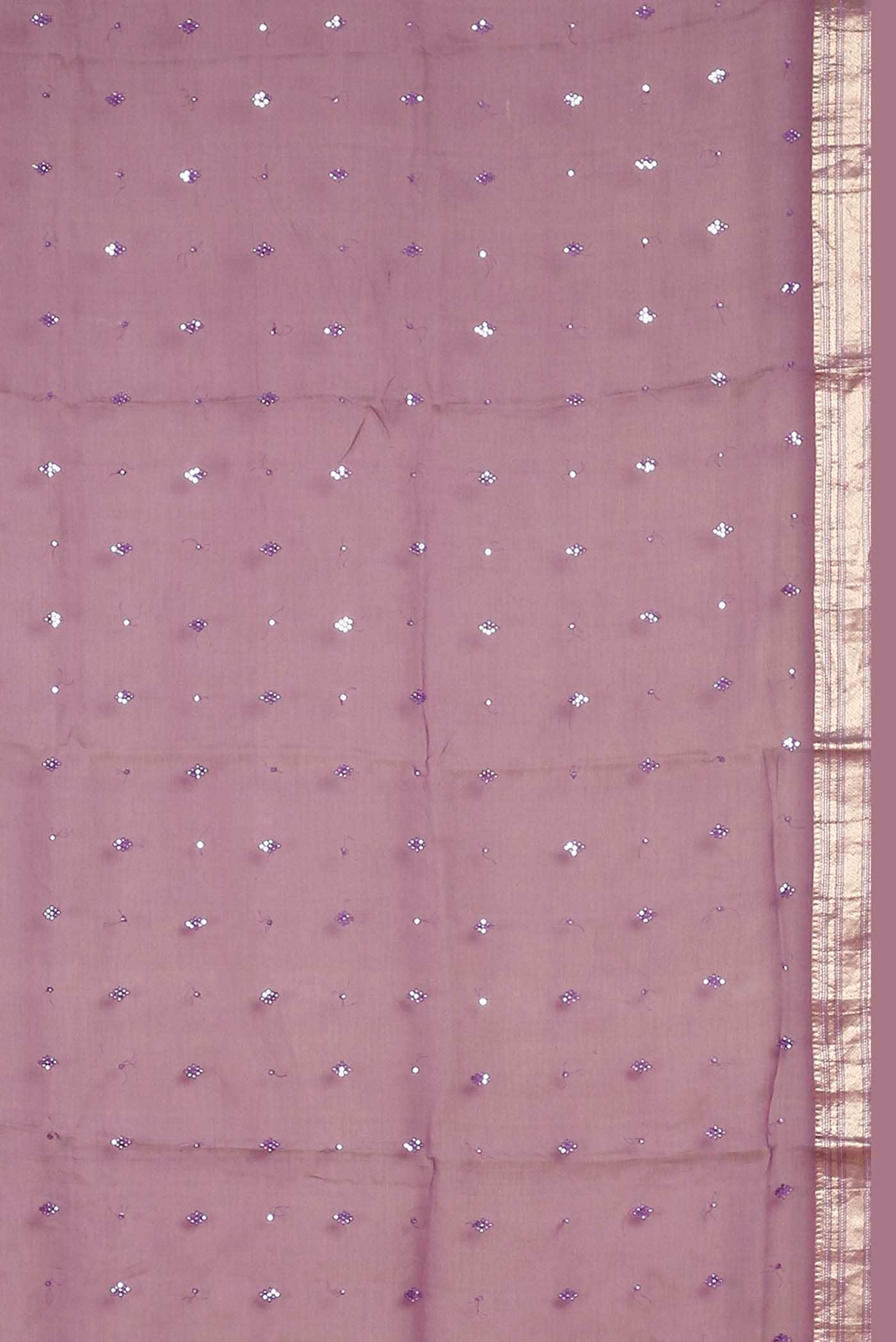 Lavender Maheshwari Silk Cotton Saree