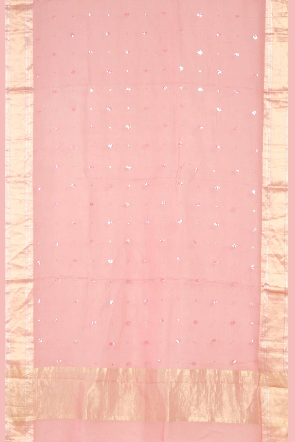 Pink Maheshwari Silk Cotton Saree