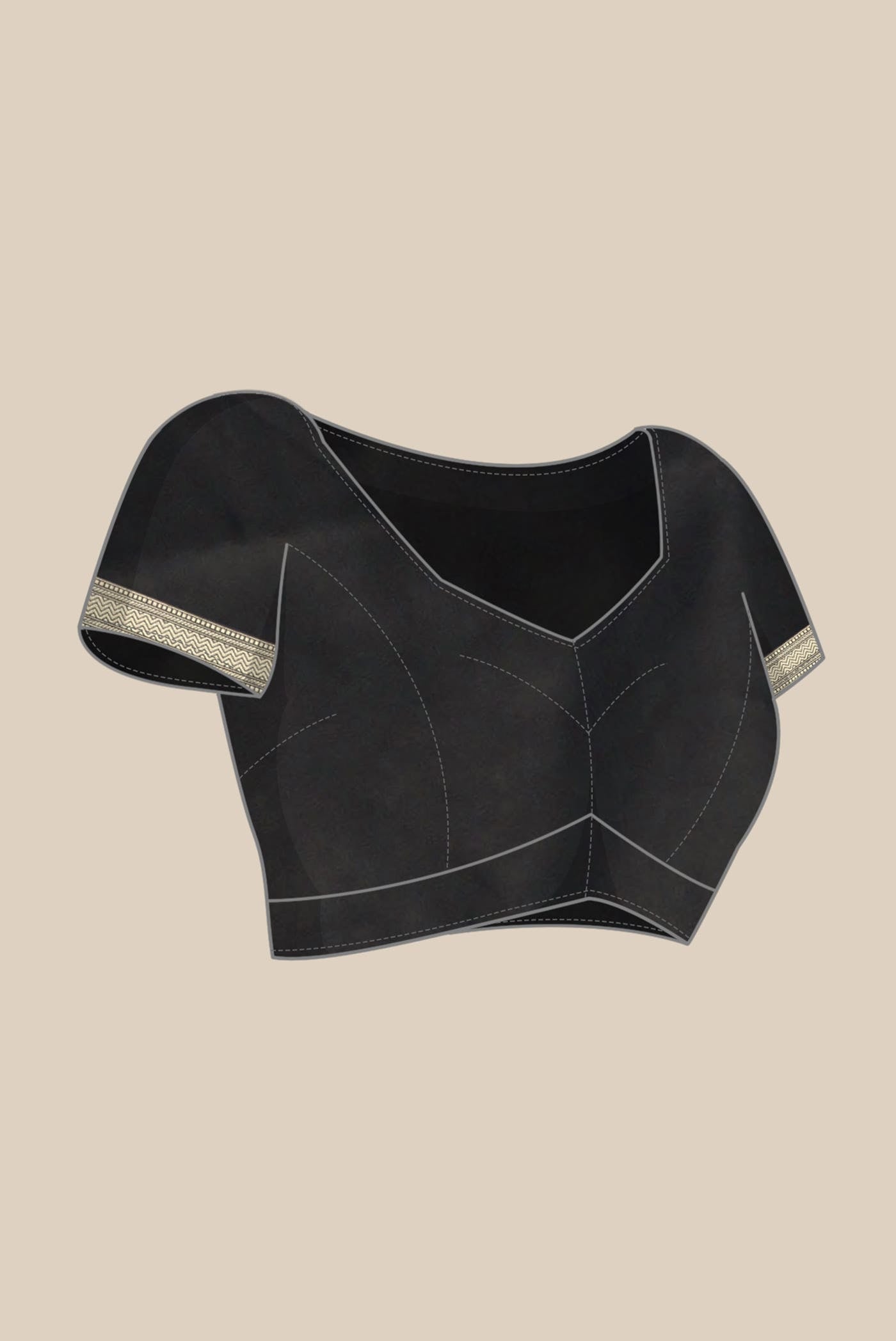 Black Banarasi Silk Saree