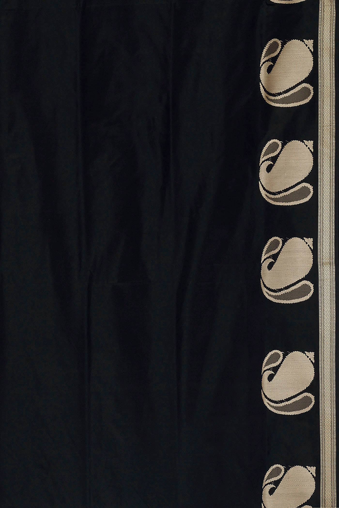 Black Banarasi Silk Saree