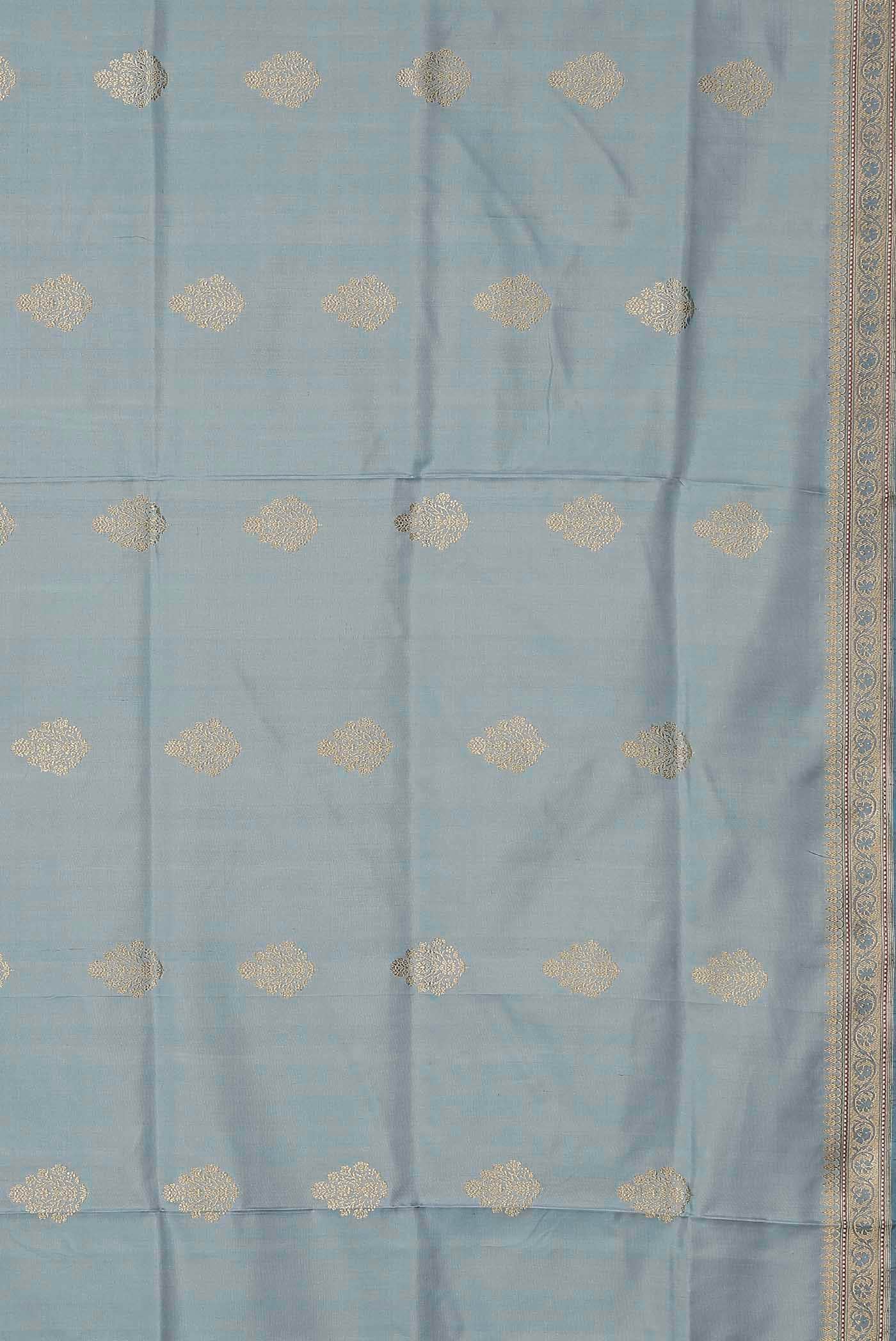 Blue Banarasi Silk Saree