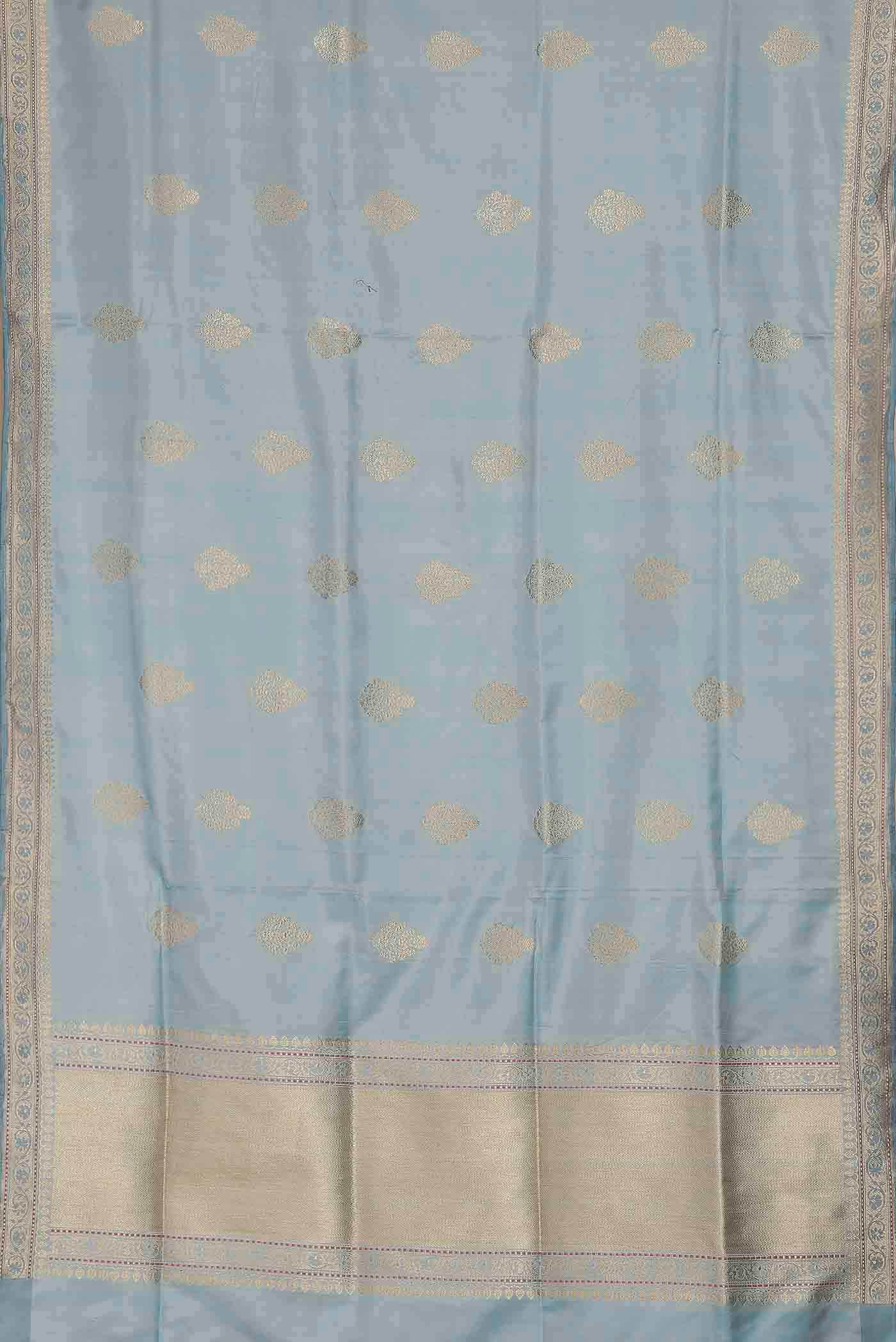 Blue Banarasi Silk Saree