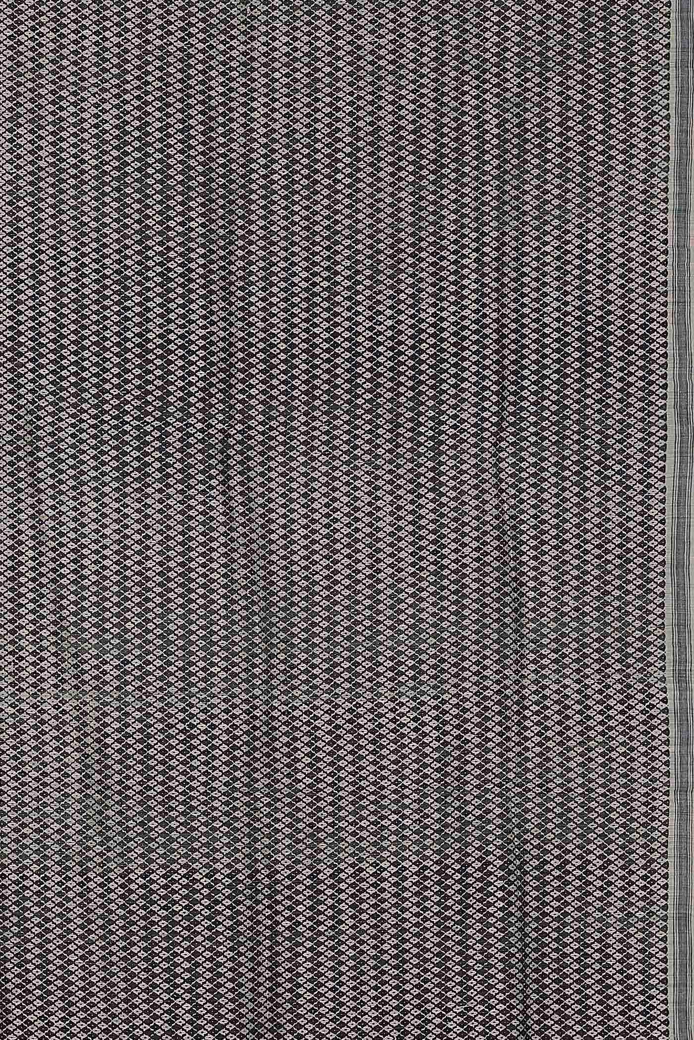 Black Tussar Silk Saree