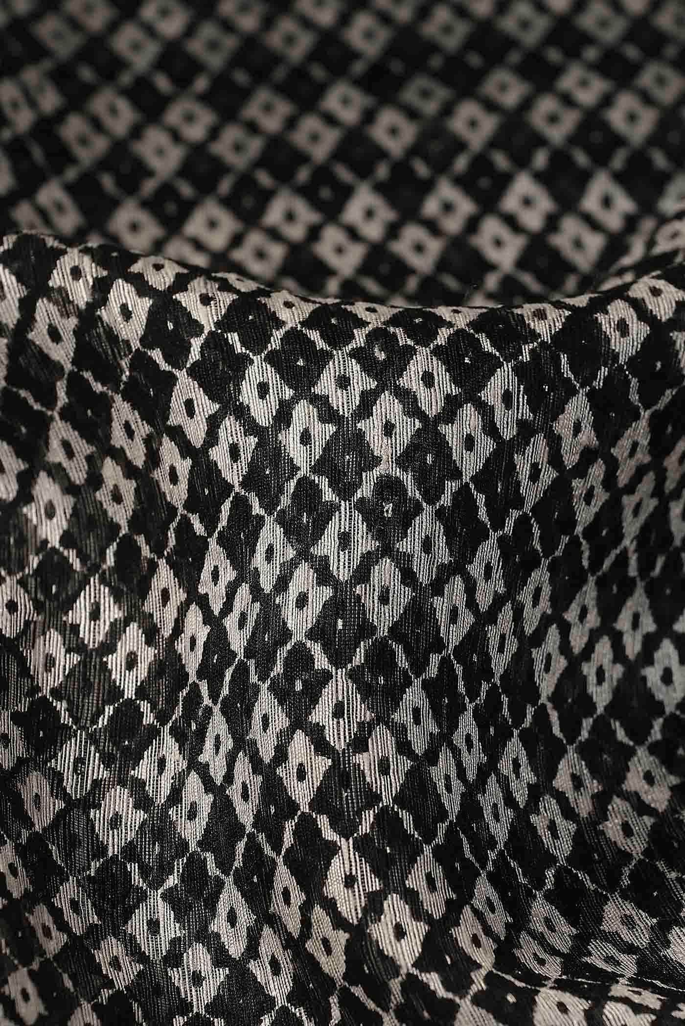 Black Tussar Silk Saree