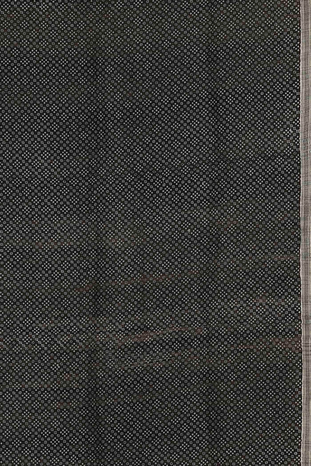 Black Tussar Silk Saree
