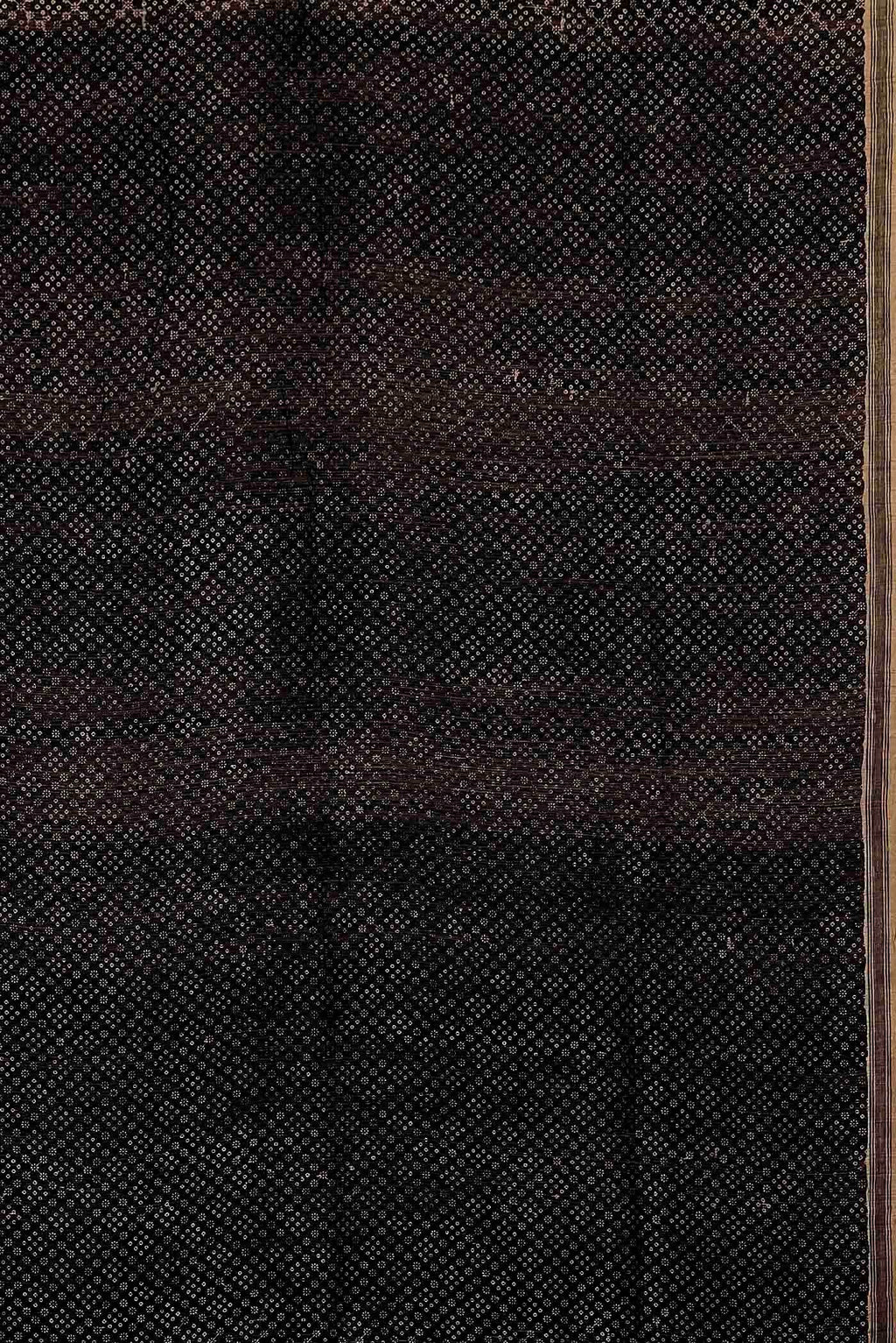 Black Tussar Silk Saree