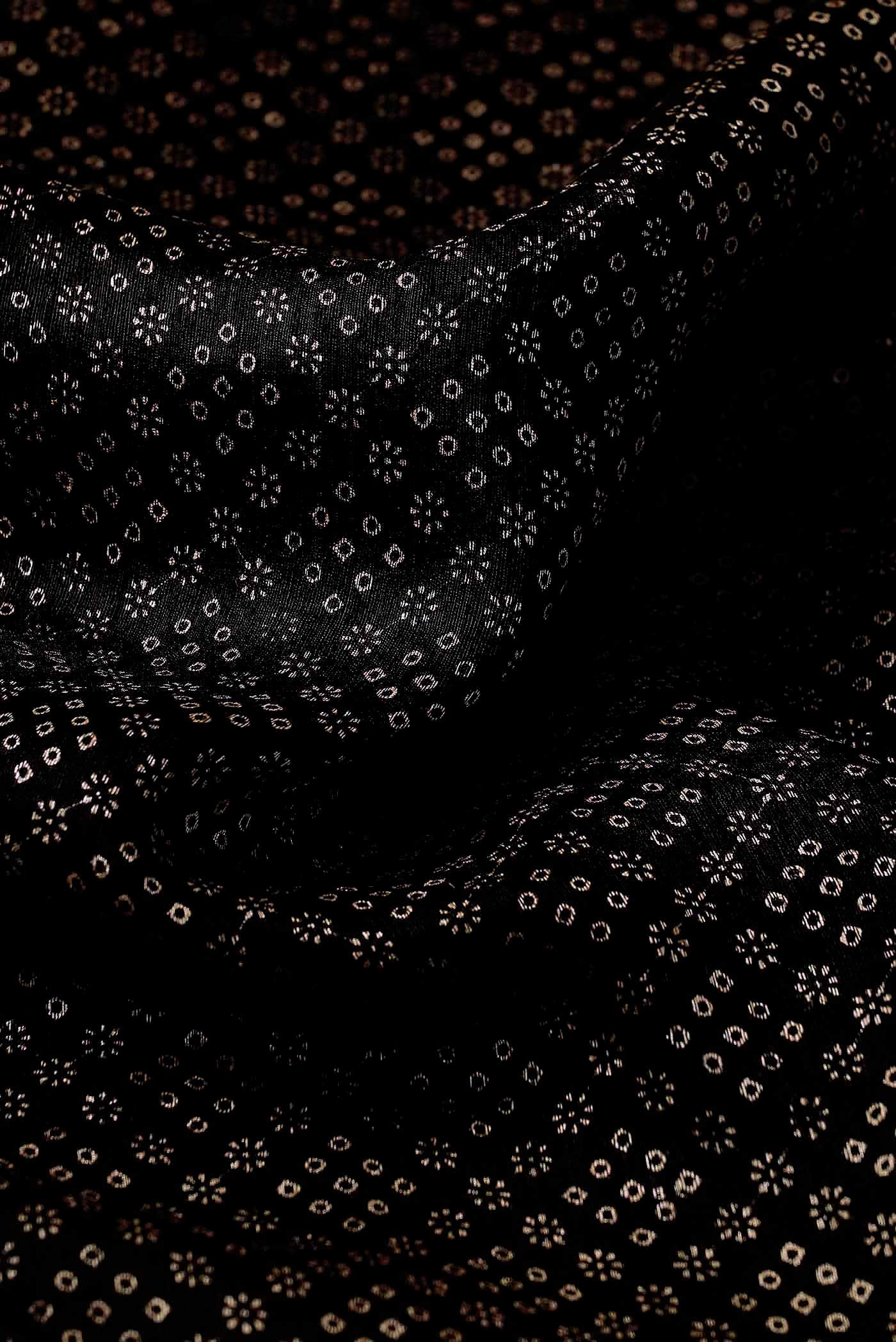 Black Tussar Silk Saree