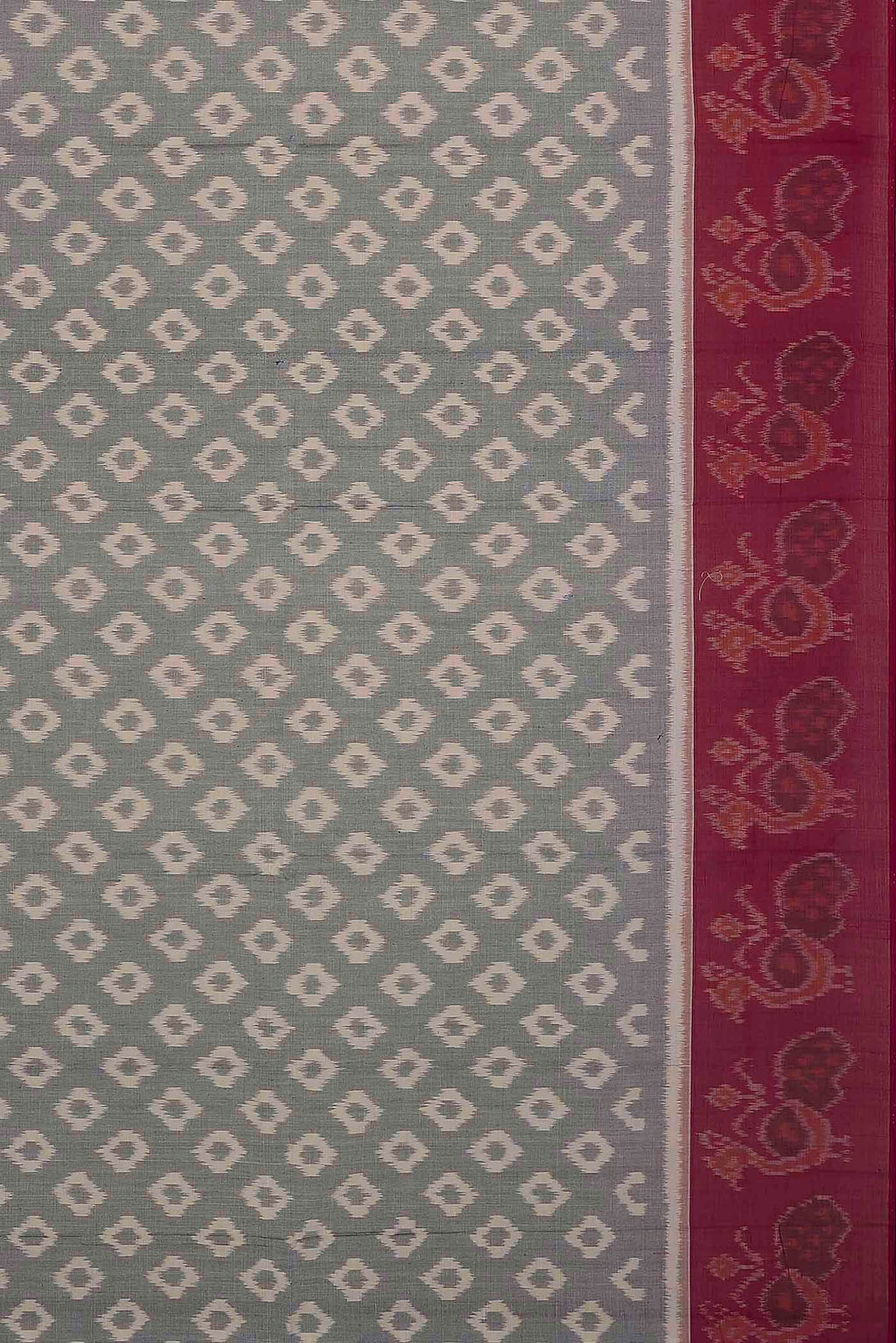 Grey Pochampally Cotton Saree