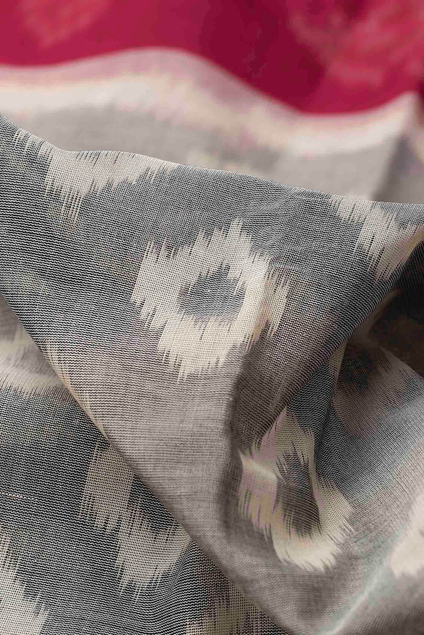 Grey Pochampally Cotton Saree
