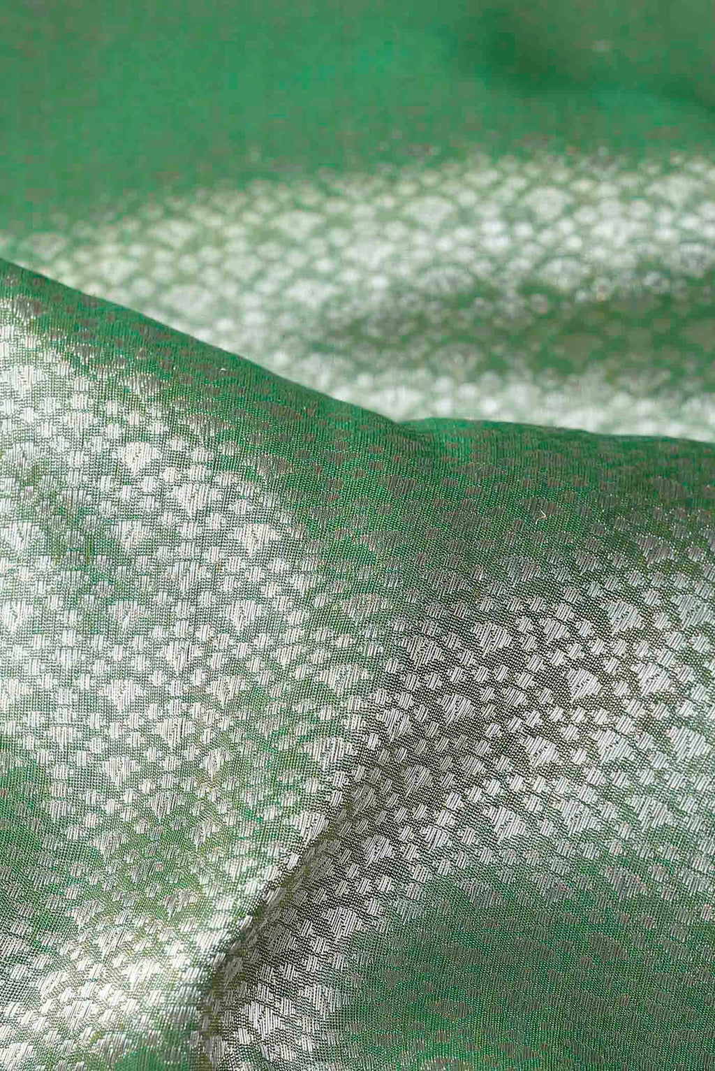 Green Banarasi Tissue Silk Saree