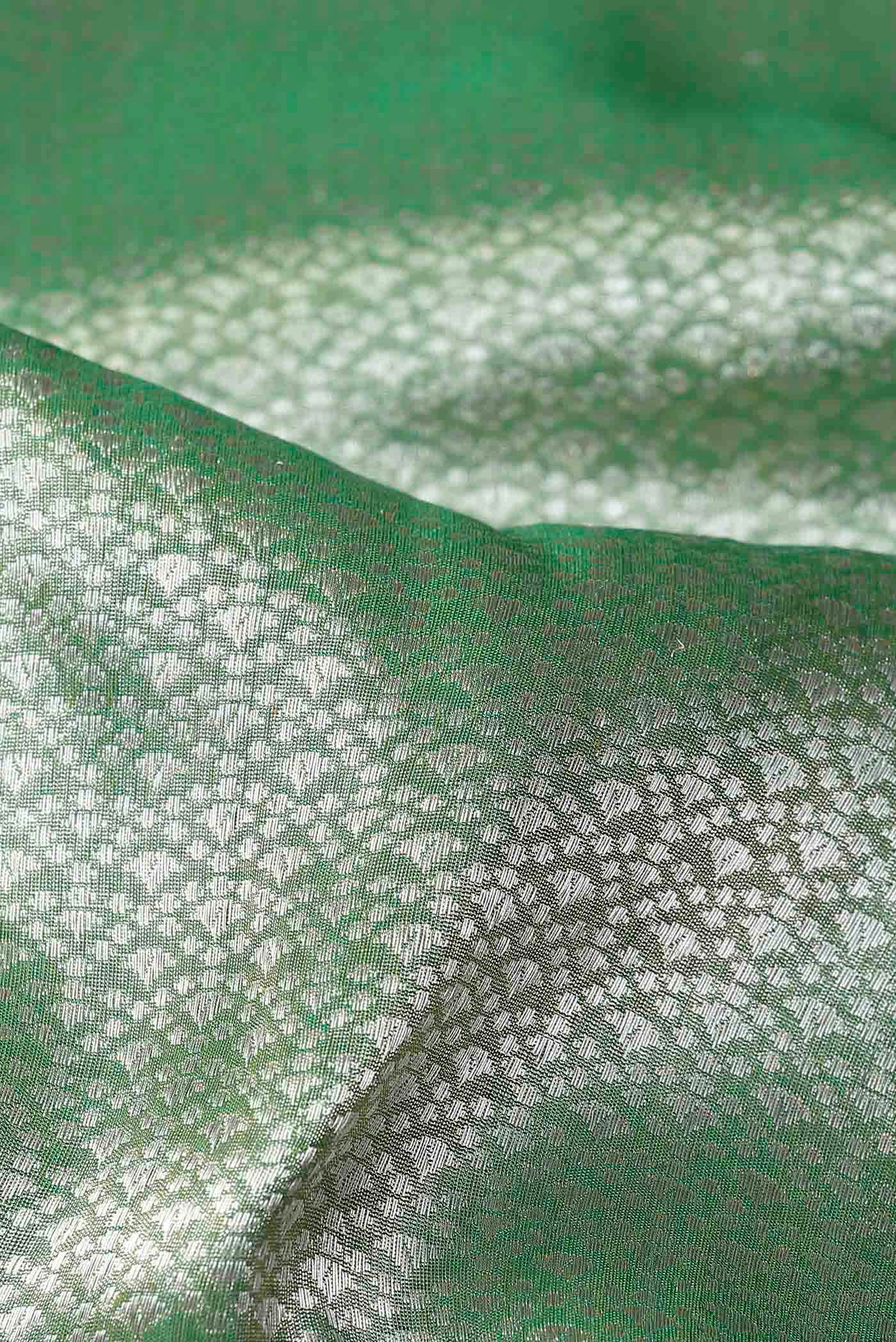 Green Banarasi Tissue Silk Saree