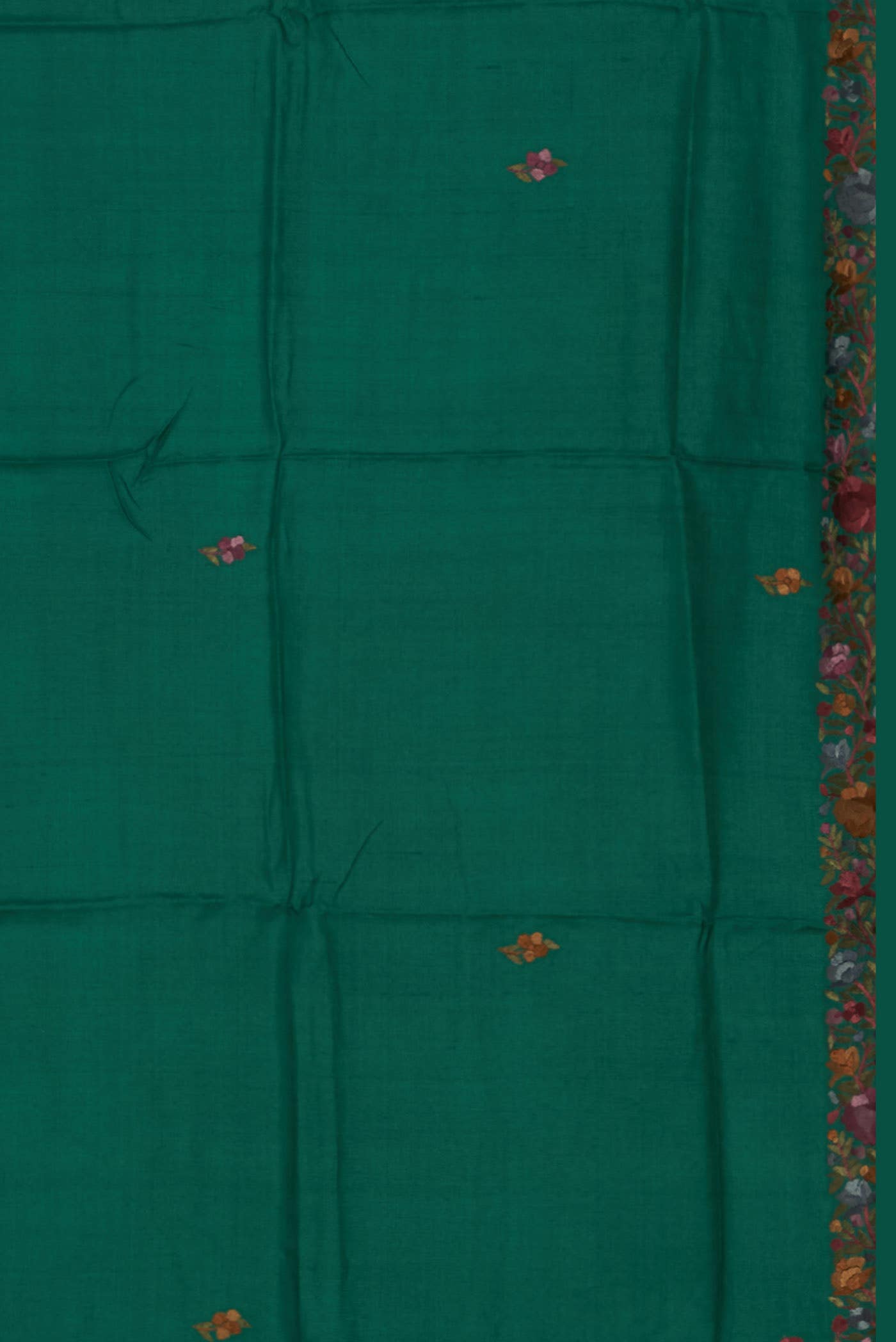 Green Bhagalpuri Tussar Silk Saree