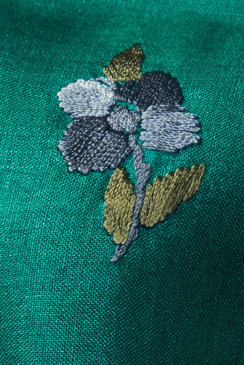 Green Bhagalpuri Tussar Silk Saree