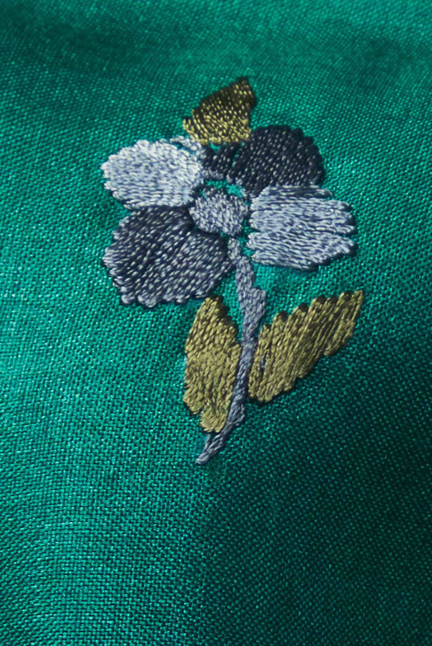Green Bhagalpuri Tussar Silk Saree