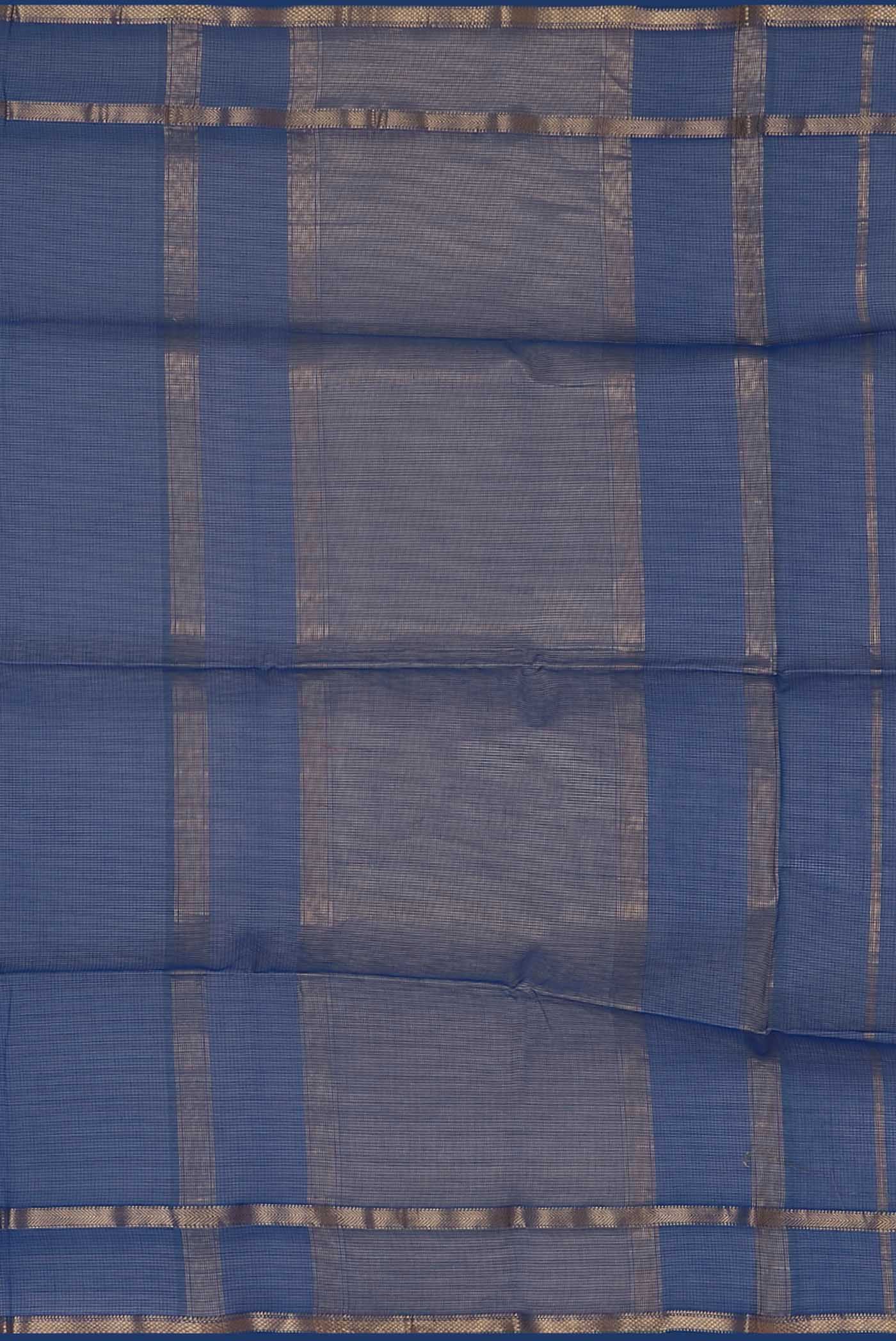 Royal Blue Maheshwari Silk Cotton Saree
