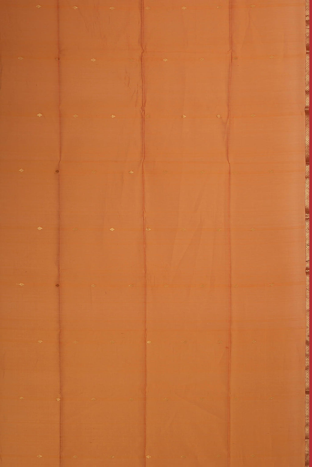 Orange Maheshwari Silk Cotton Saree