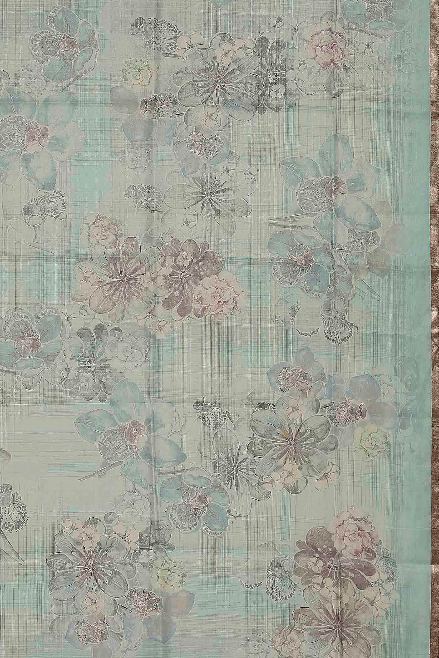 Blue Banarasi Silk Saree
