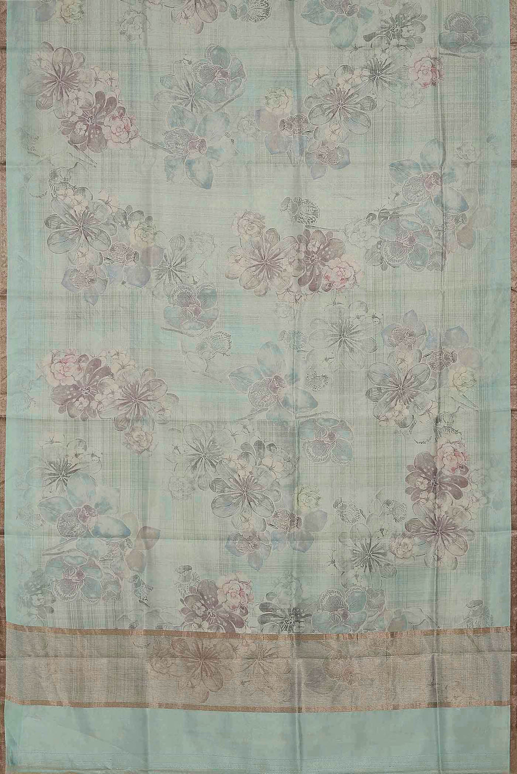 Blue Banarasi Silk Saree
