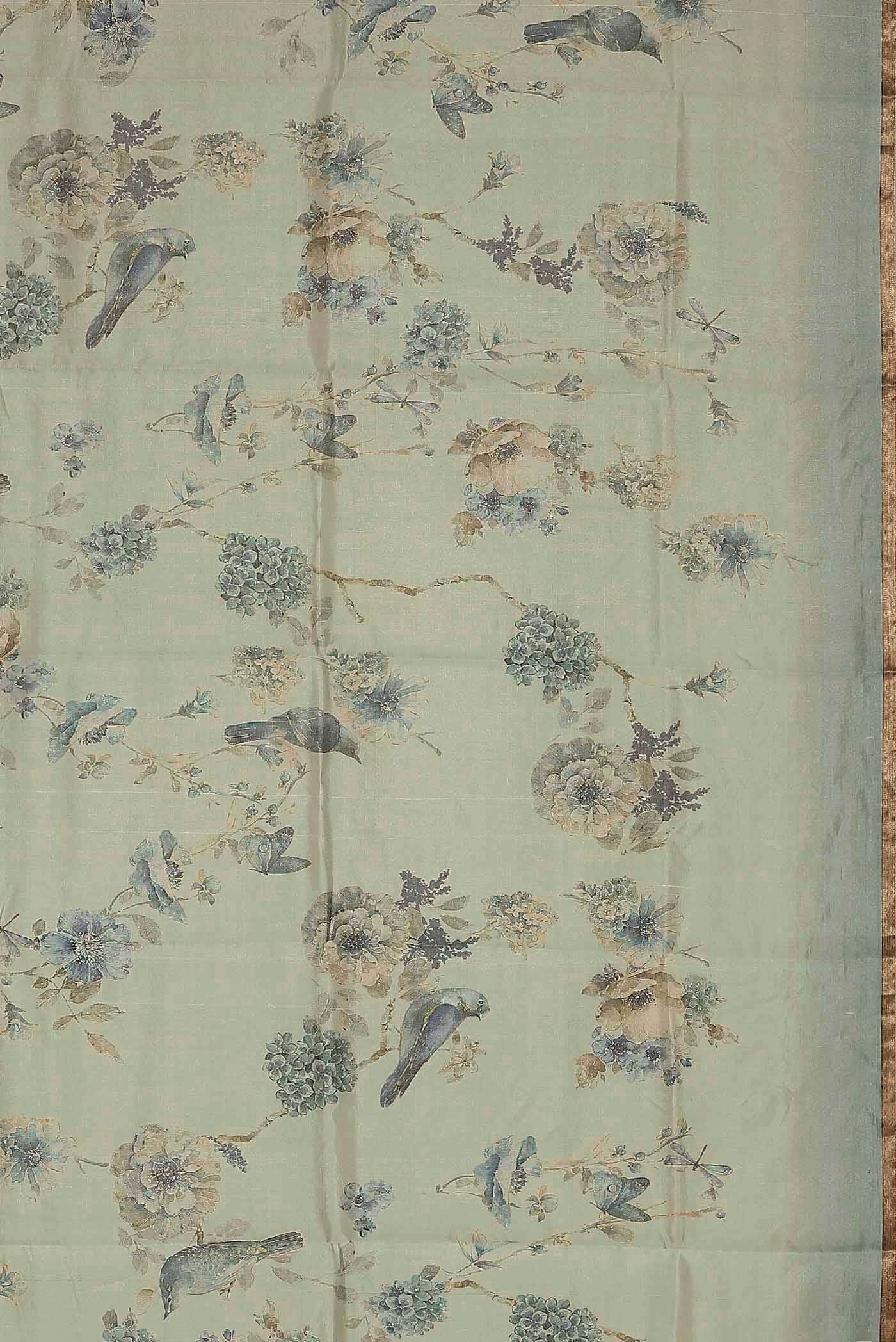 Blue Banarasi Silk Saree