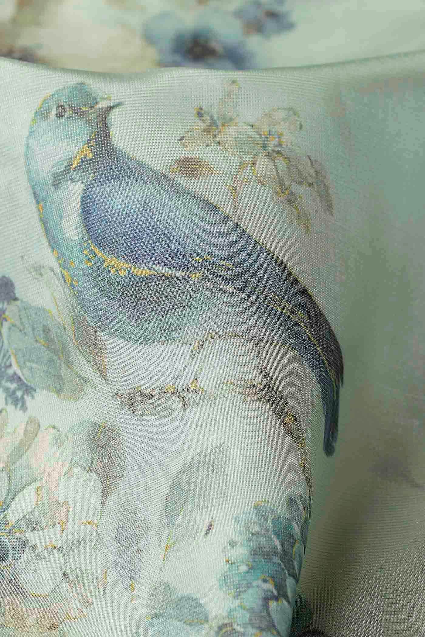 Blue Banarasi Silk Saree
