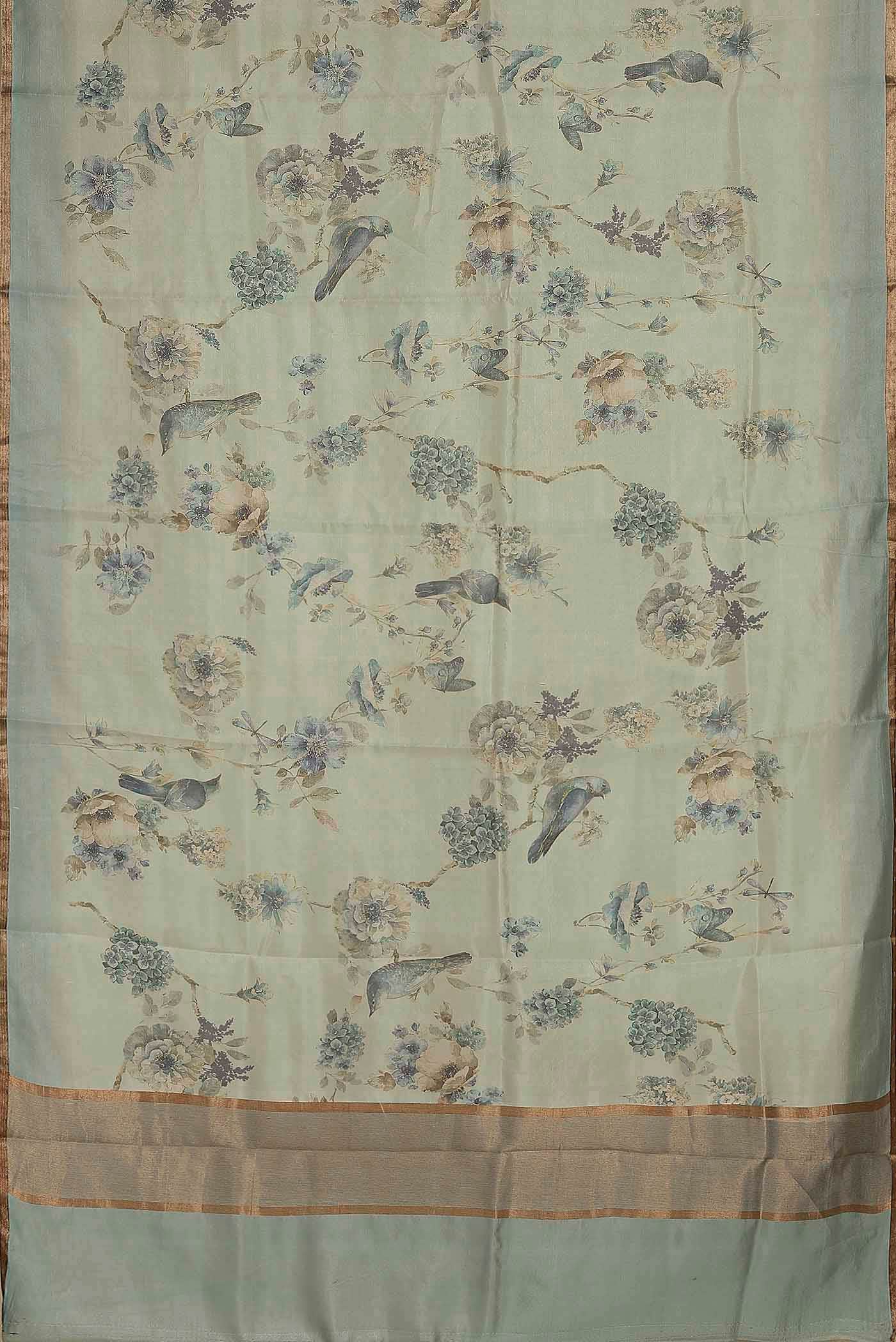 Blue Banarasi Silk Saree