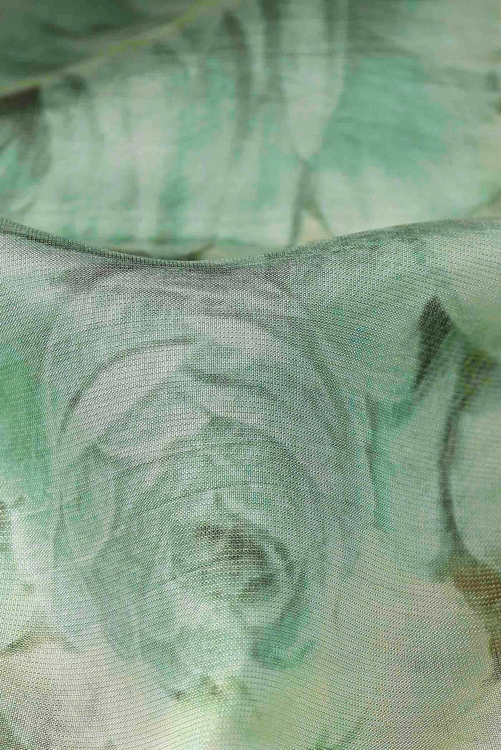 Green Tussar Silk Saree
