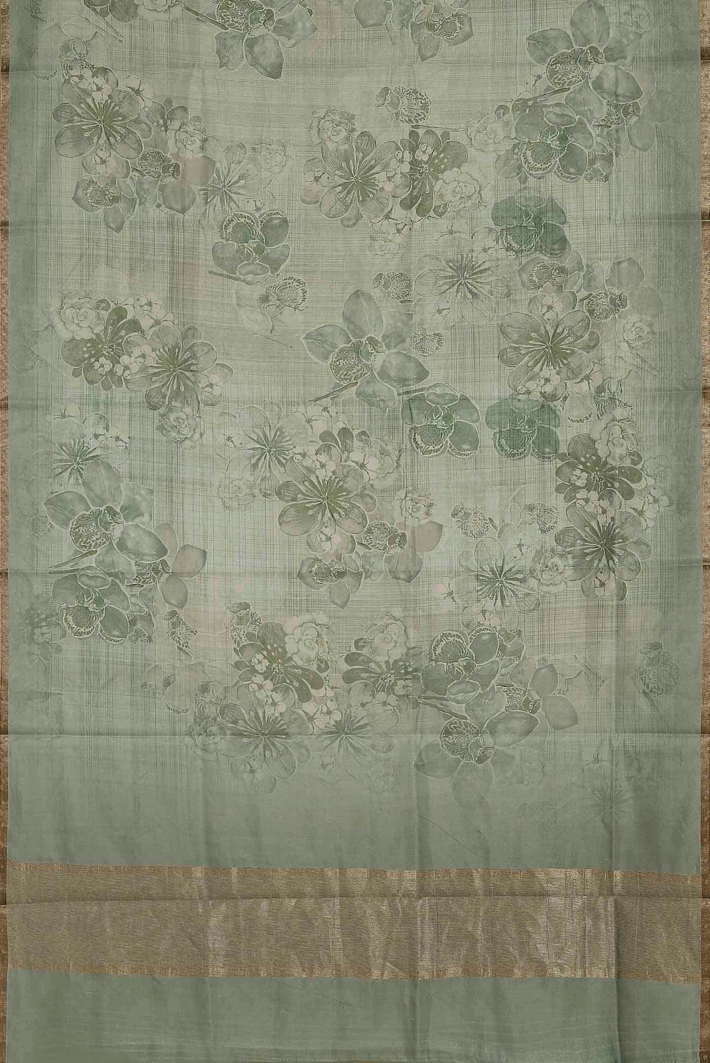 Green Banarasi Silk Saree