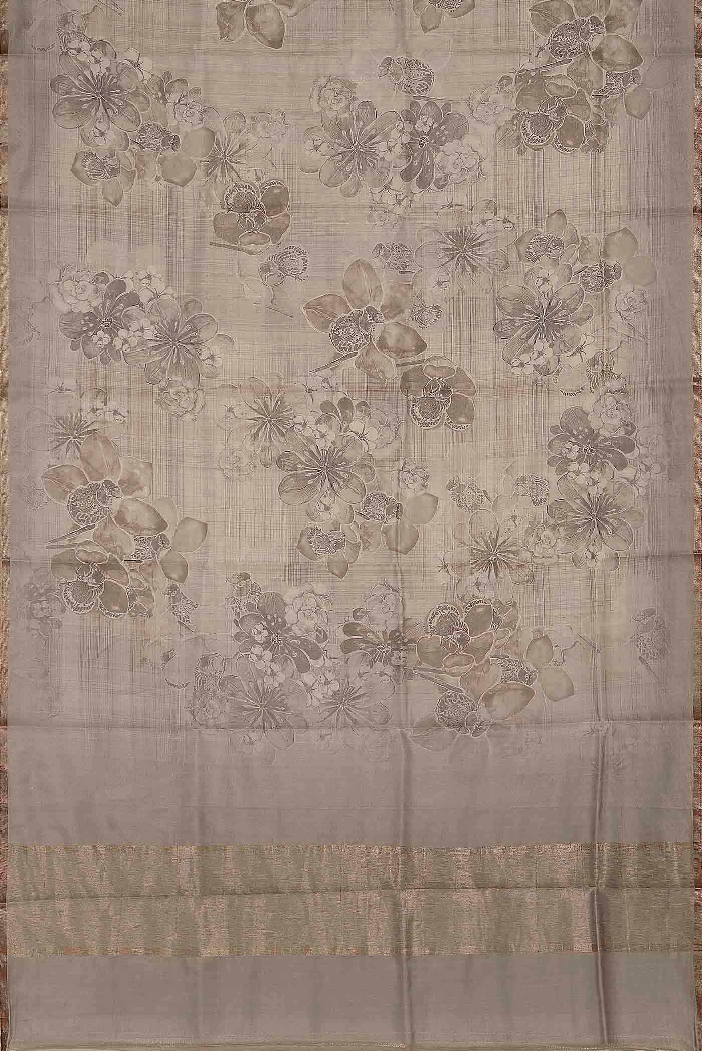 Lavender Banarasi Silk Saree