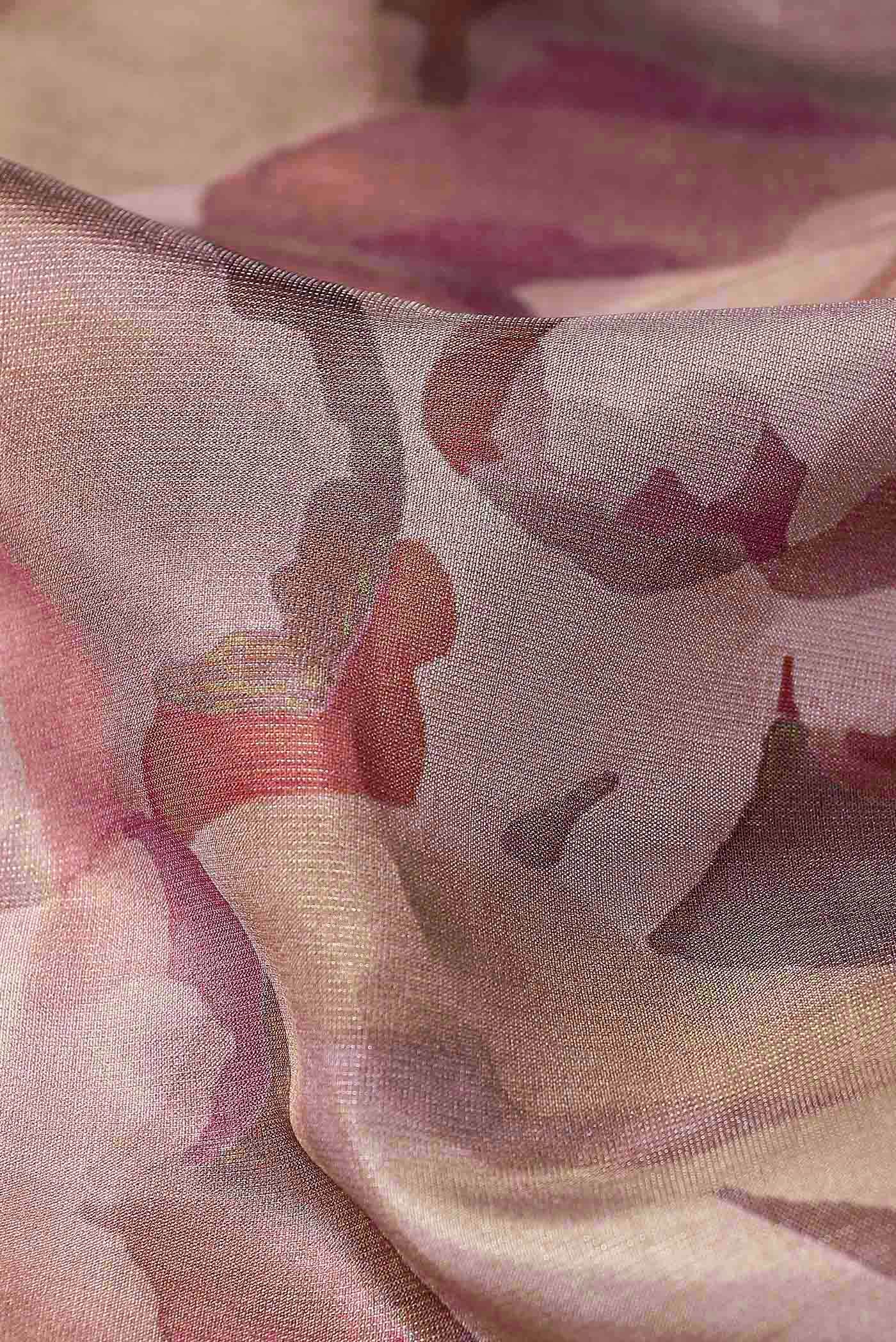 Beige Banarasi Silk Saree