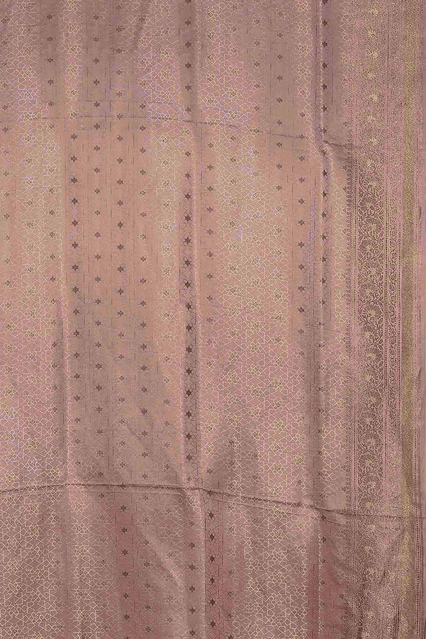 Mauve Banarasi Silk Saree
