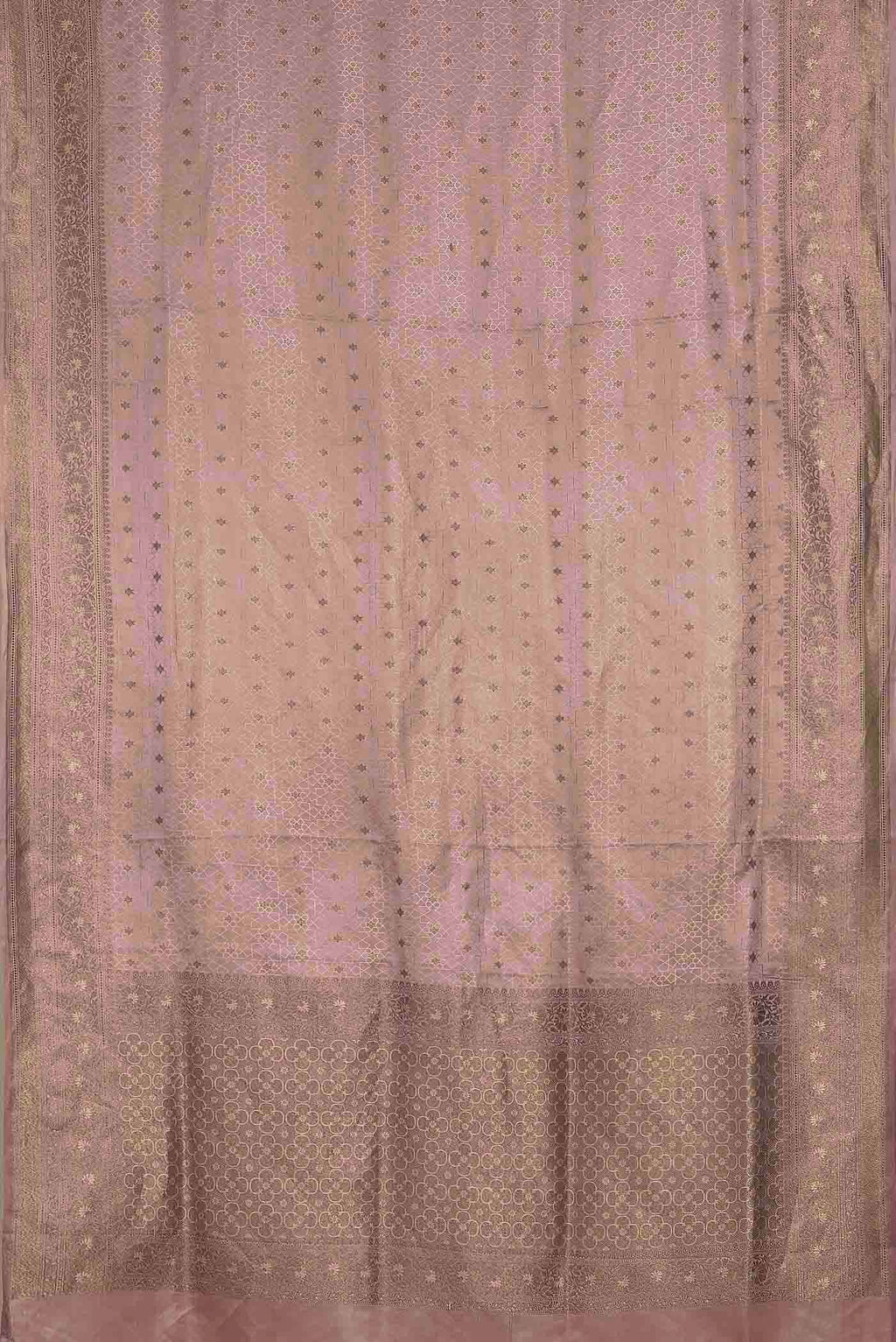 Mauve Banarasi Silk Saree