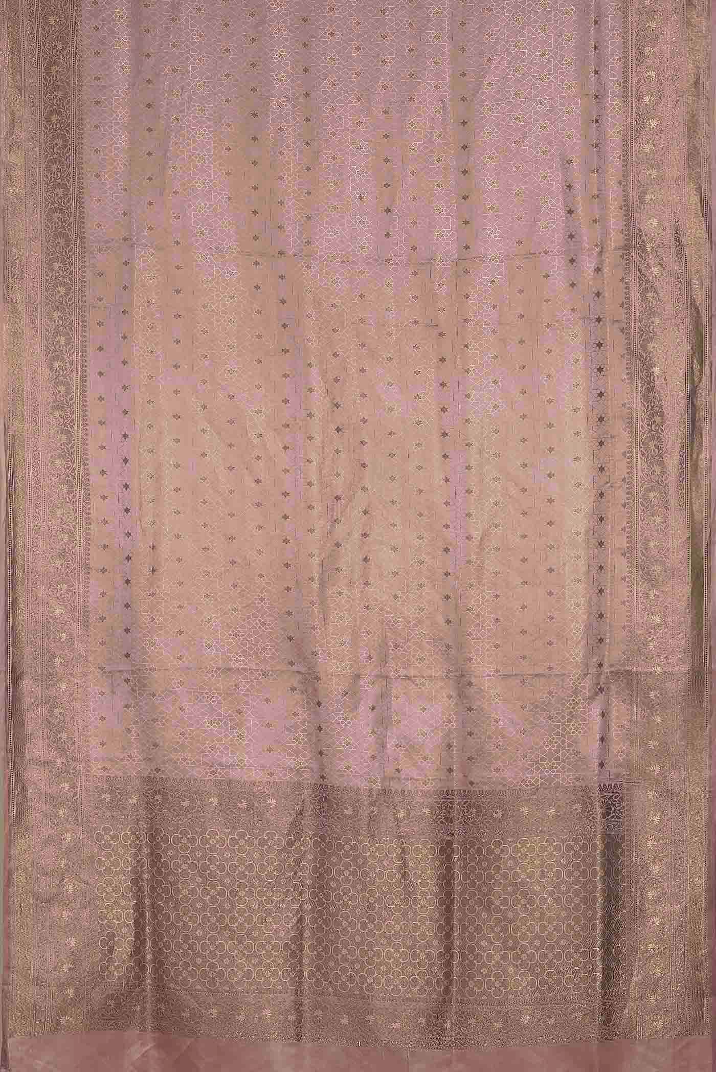 Mauve Banarasi Silk Saree