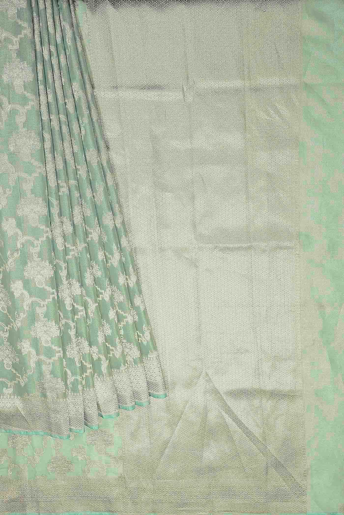 Green Banarasi Silk Saree