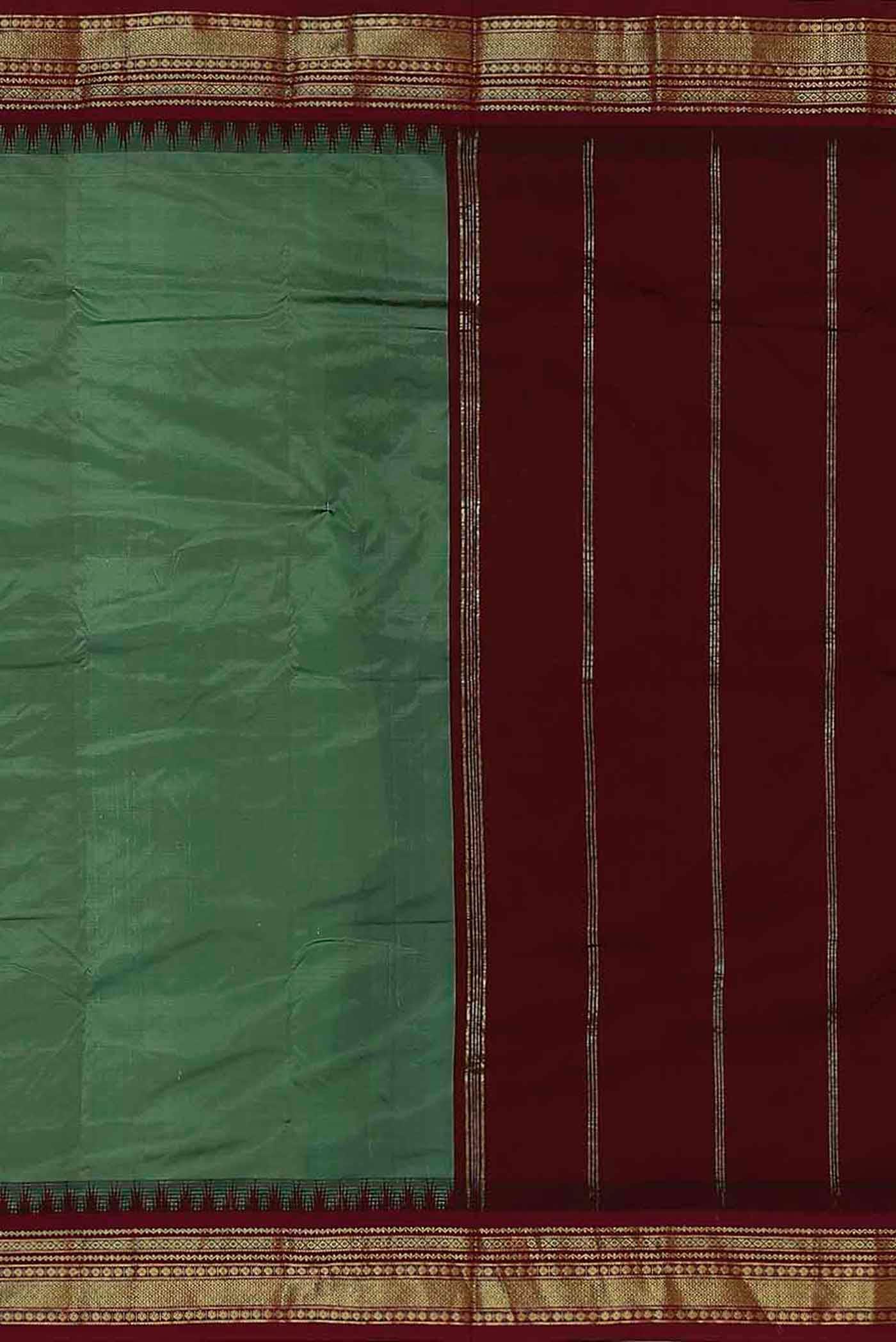 Green Bangalore Silk Saree