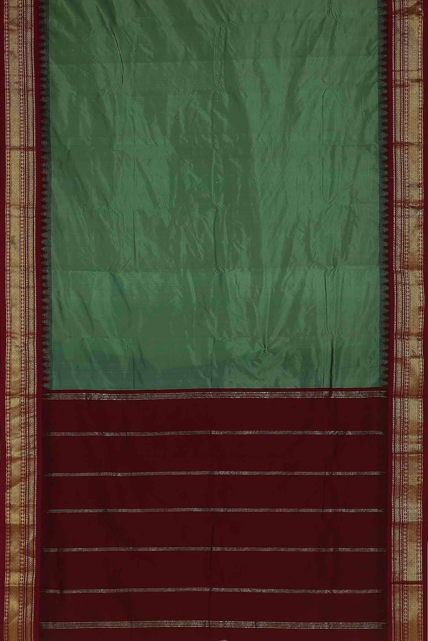 Green Bangalore Silk Saree