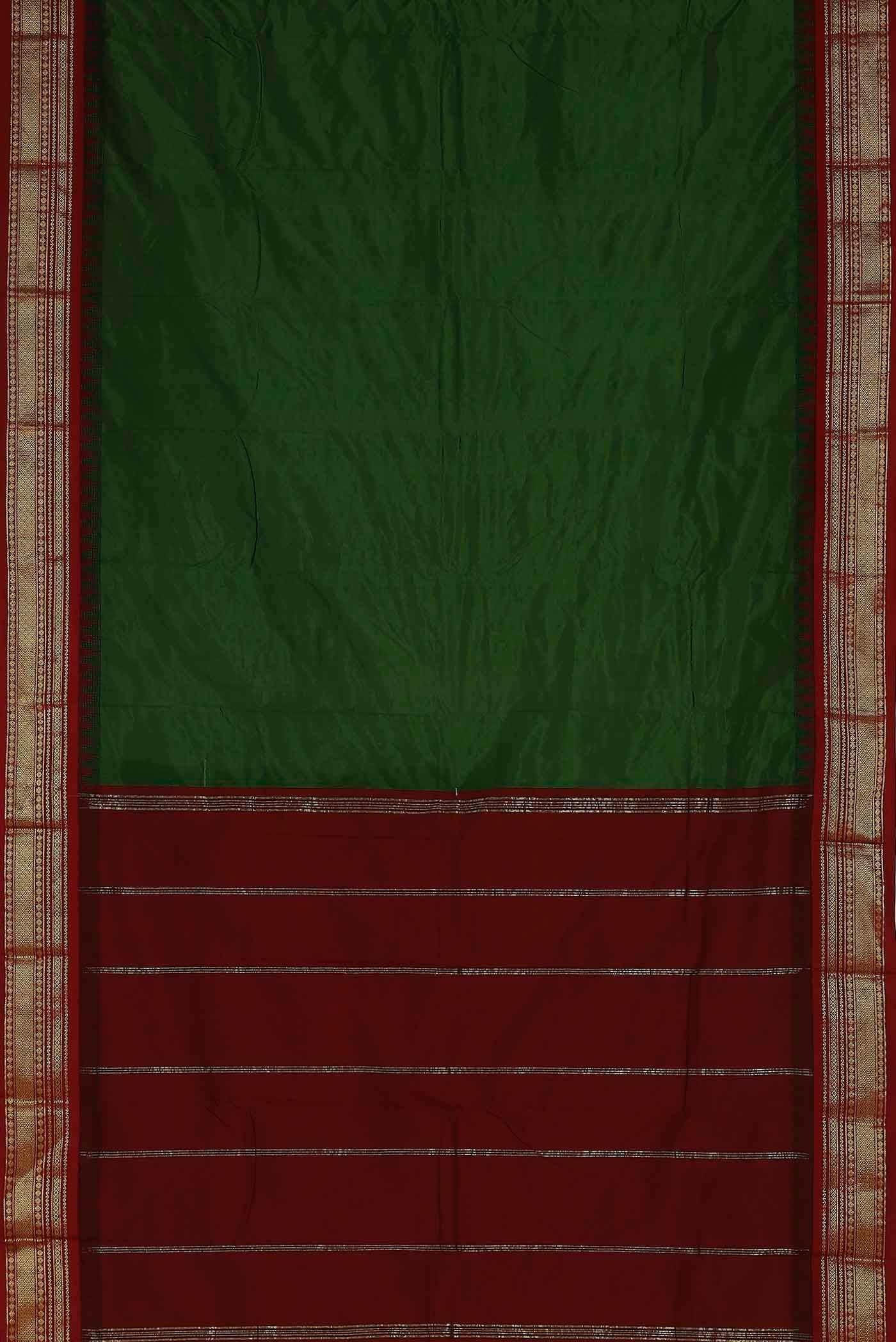 Green Dual Tone Bangalore Silk Saree