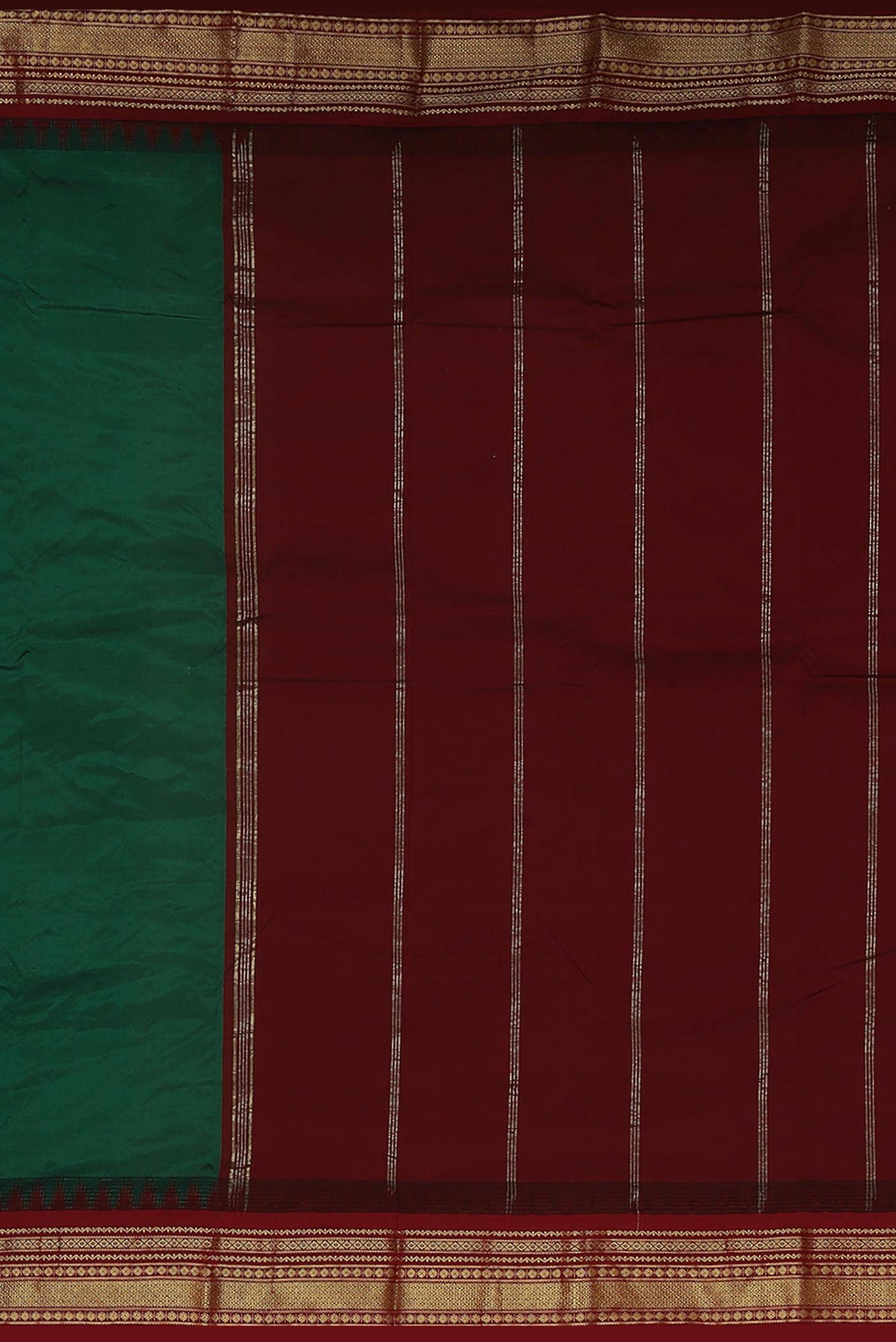 Green Blended Bangalore Silk Saree